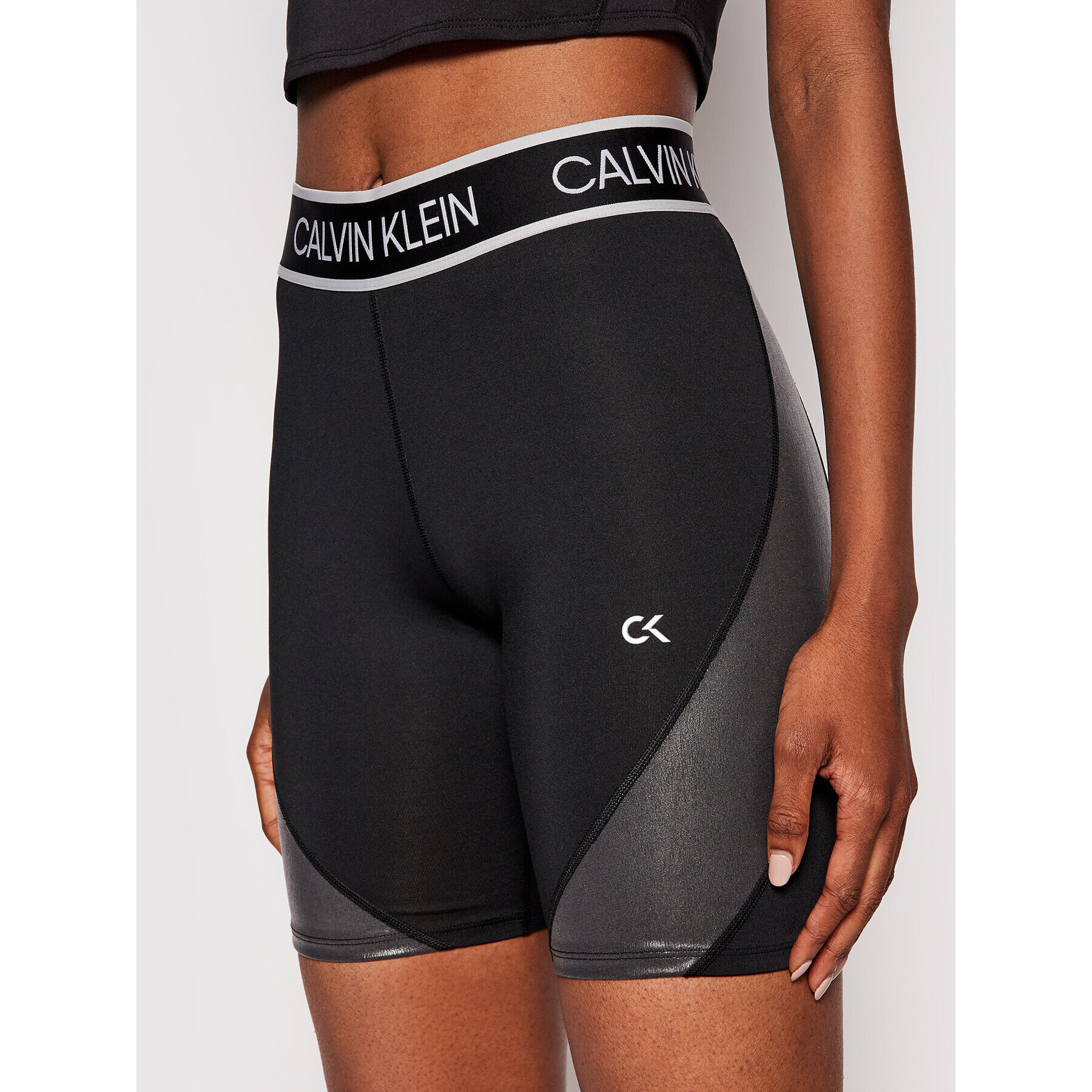 Calvin Klein Performance Спортни шорти Cyclist Length 00GWT1L787 Черен Slim Fit - Pepit.bg