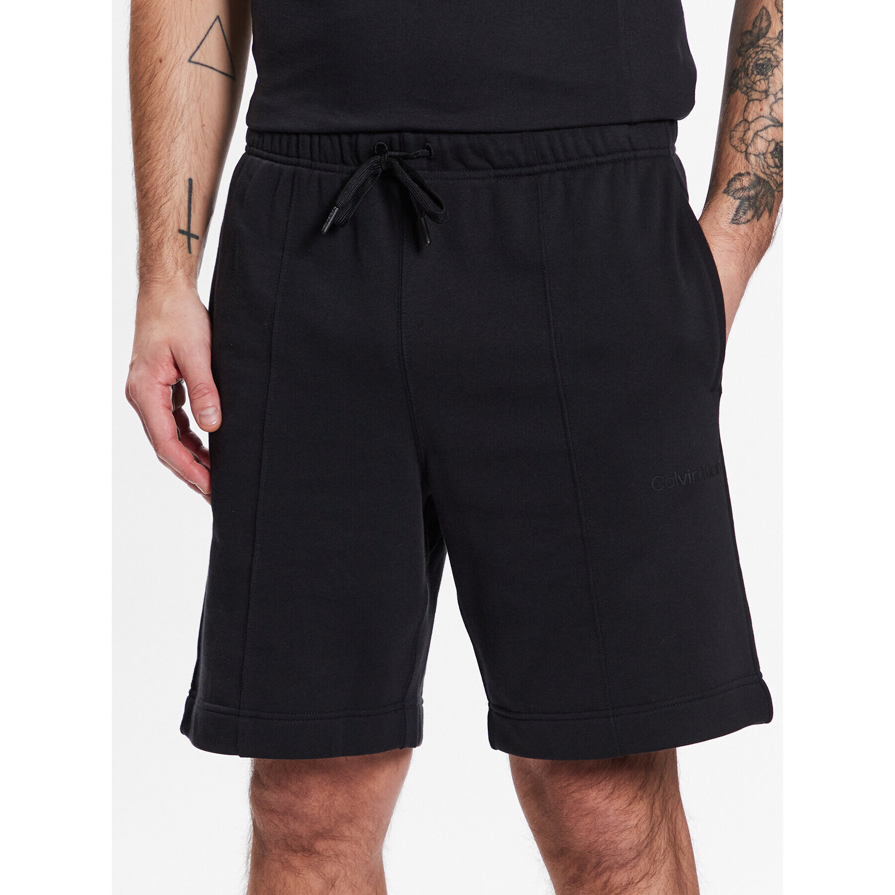 Calvin Klein Performance Спортни шорти Knit Short 00GMS3S805 Черен Regular Fit - Pepit.bg