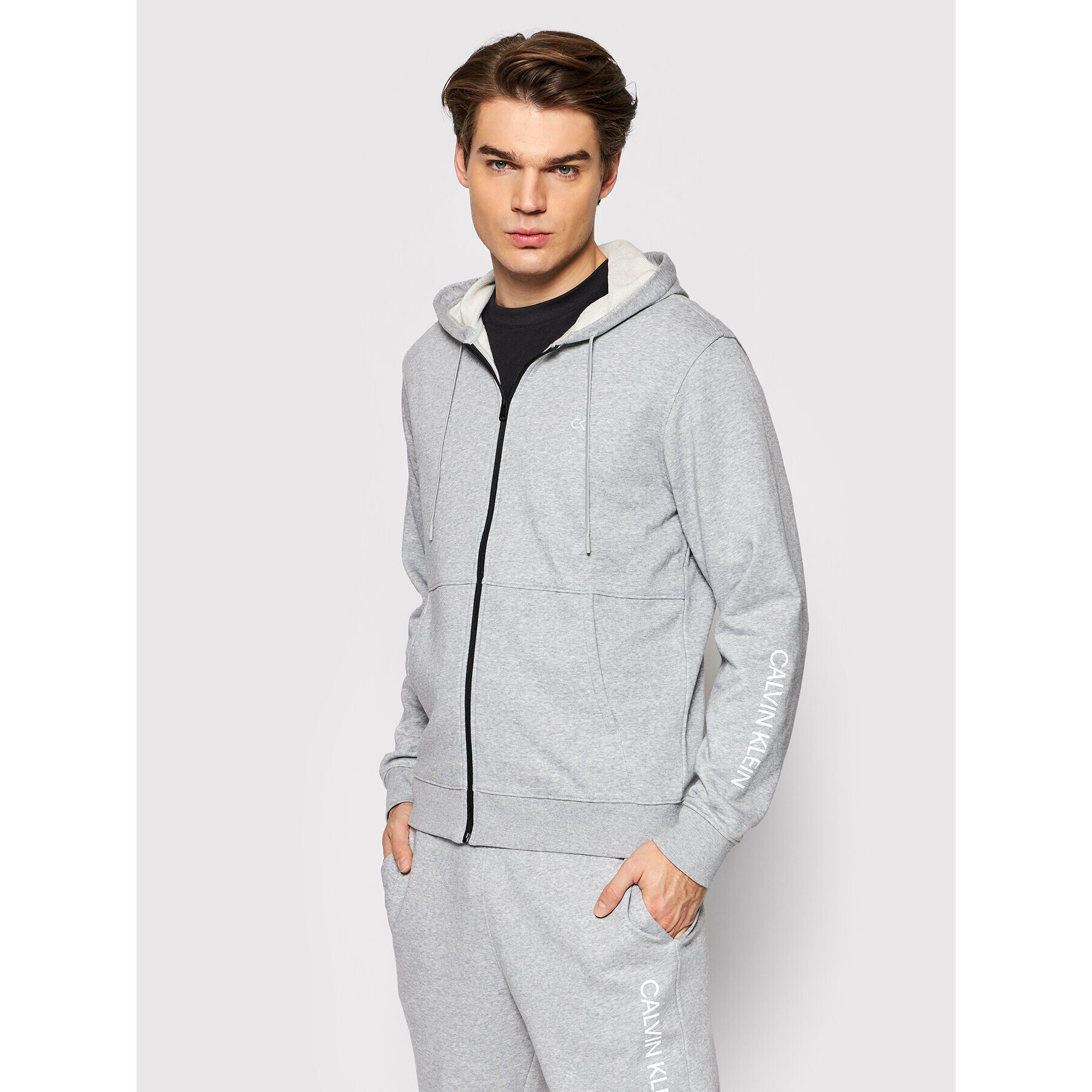 Calvin Klein Performance Суитшърт 00GMF1J407 Сив Regular Fit - Pepit.bg