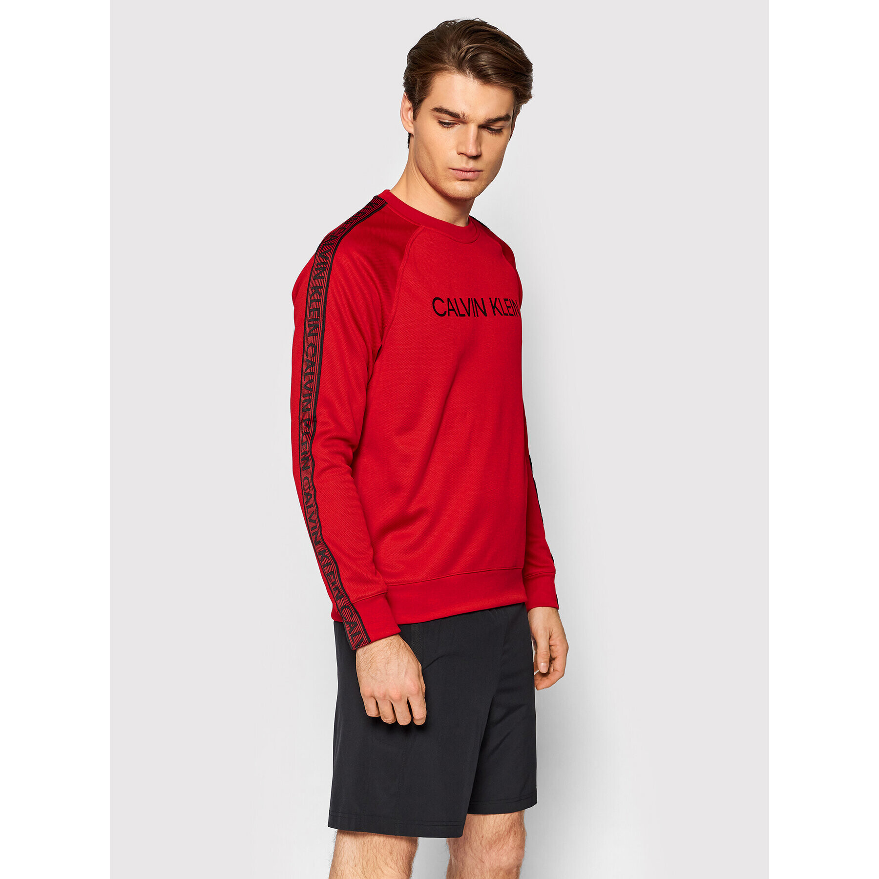 Calvin Klein Performance Суитшърт 00GMF1W300 Червен Regular Fit - Pepit.bg