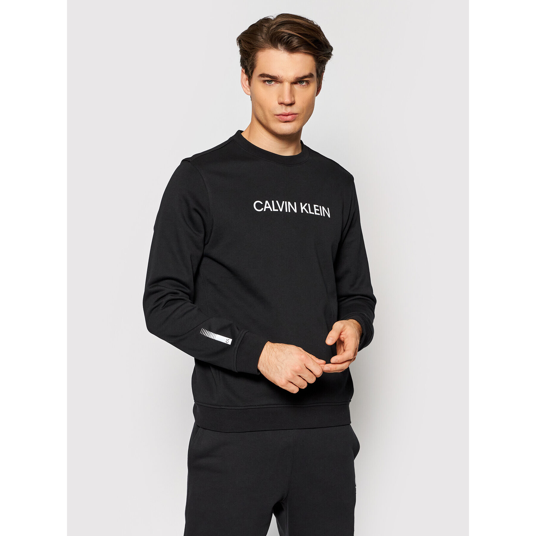 Calvin Klein Performance Суитшърт 00GMF1W305 Черен Regular Fit - Pepit.bg