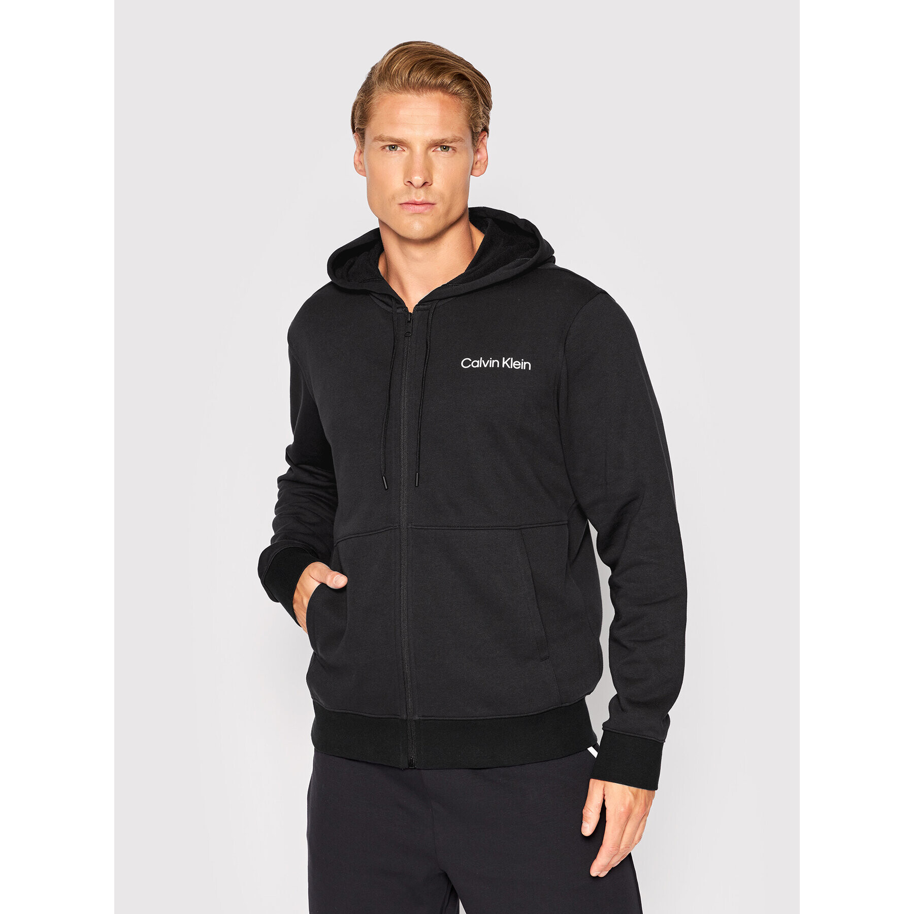 Calvin Klein Performance Суитшърт 00GMS2J407 Черен Regular Fit - Pepit.bg