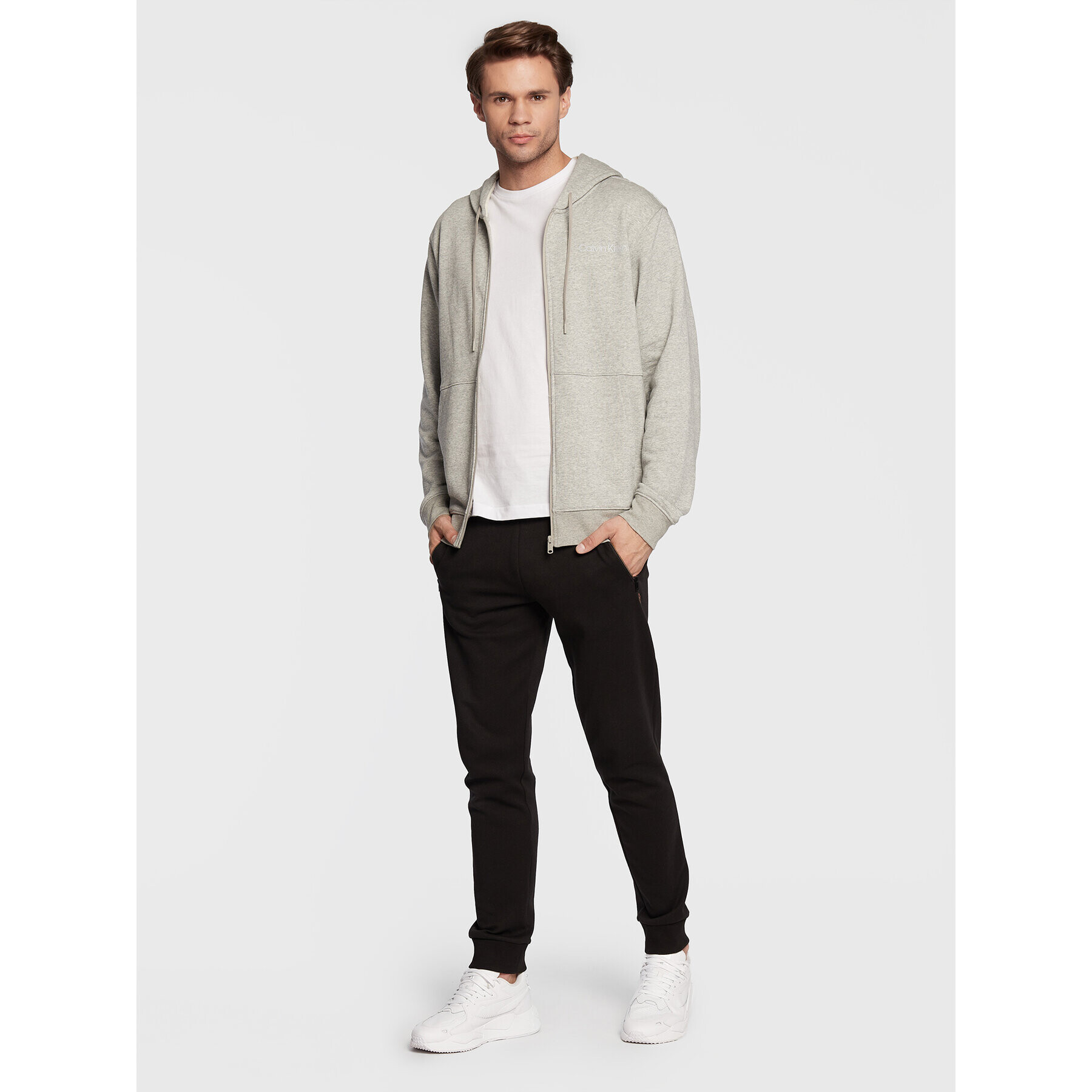 Calvin Klein Performance Суитшърт 00GMS2J407 Сив Regular Fit - Pepit.bg