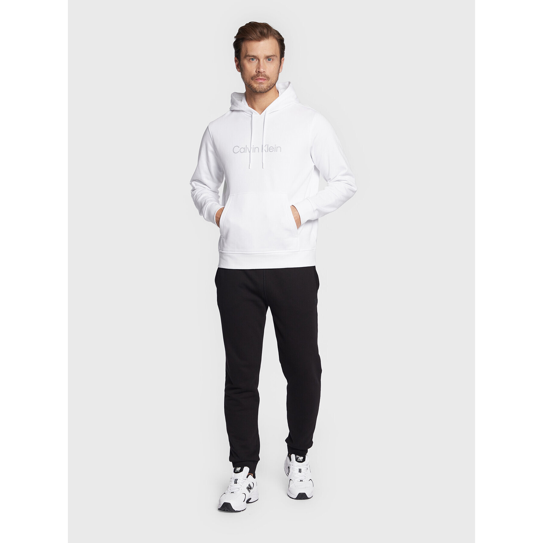 Calvin Klein Performance Суитшърт 00GMS2W304 Бял Regular Fit - Pepit.bg