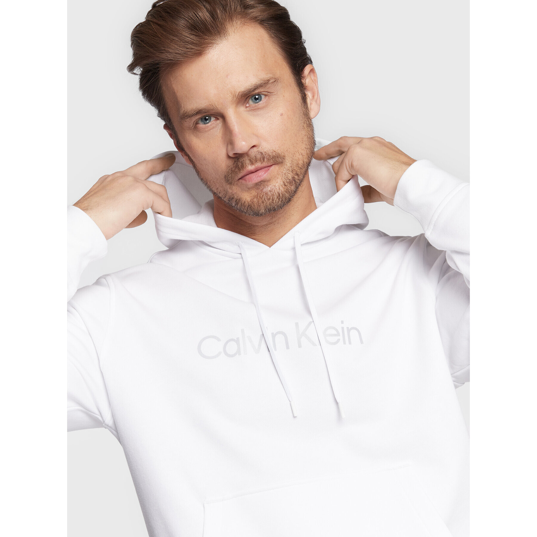 Calvin Klein Performance Суитшърт 00GMS2W304 Бял Regular Fit - Pepit.bg