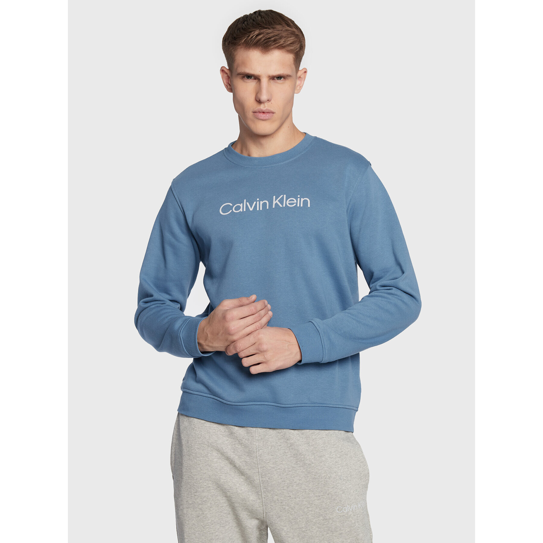 Calvin Klein Performance Суитшърт 00GMS2W305 Син Regular Fit - Pepit.bg