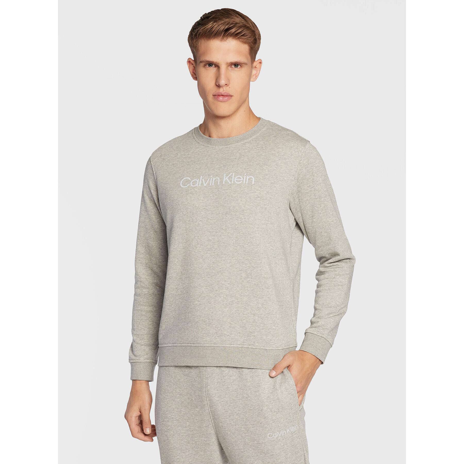 Calvin Klein Performance Суитшърт 00GMS2W305 Сив Regular Fit - Pepit.bg