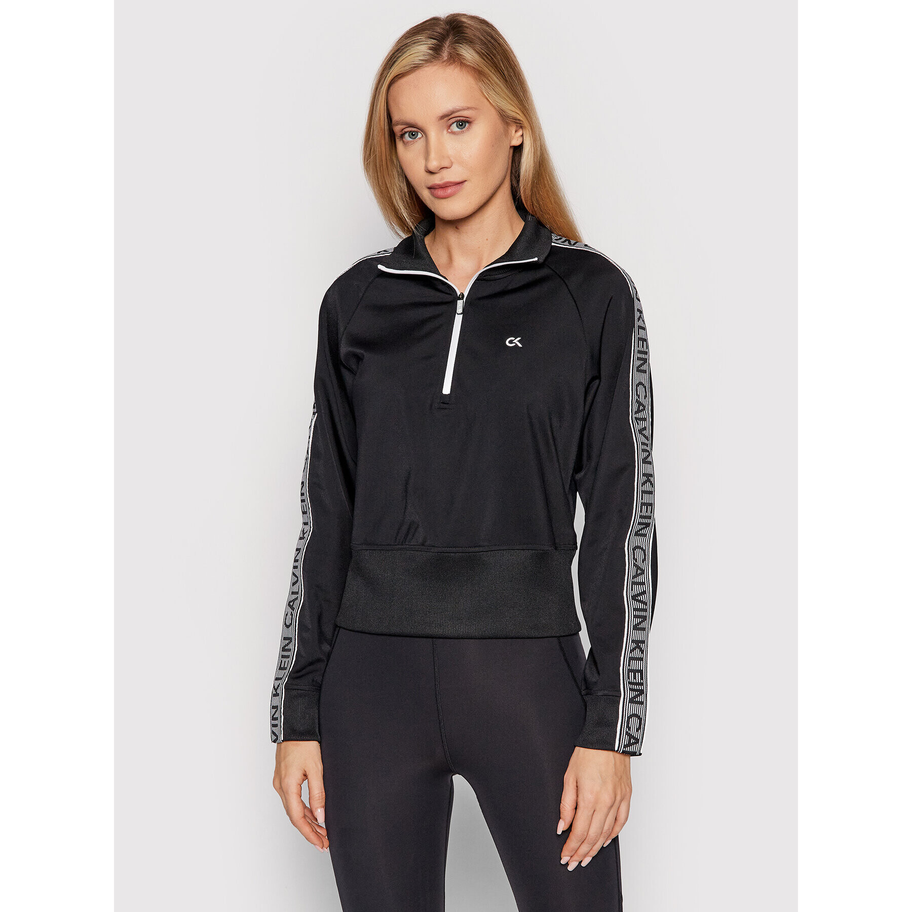 Calvin Klein Performance Суитшърт 00GWF1W303 Черен Regular Fit - Pepit.bg