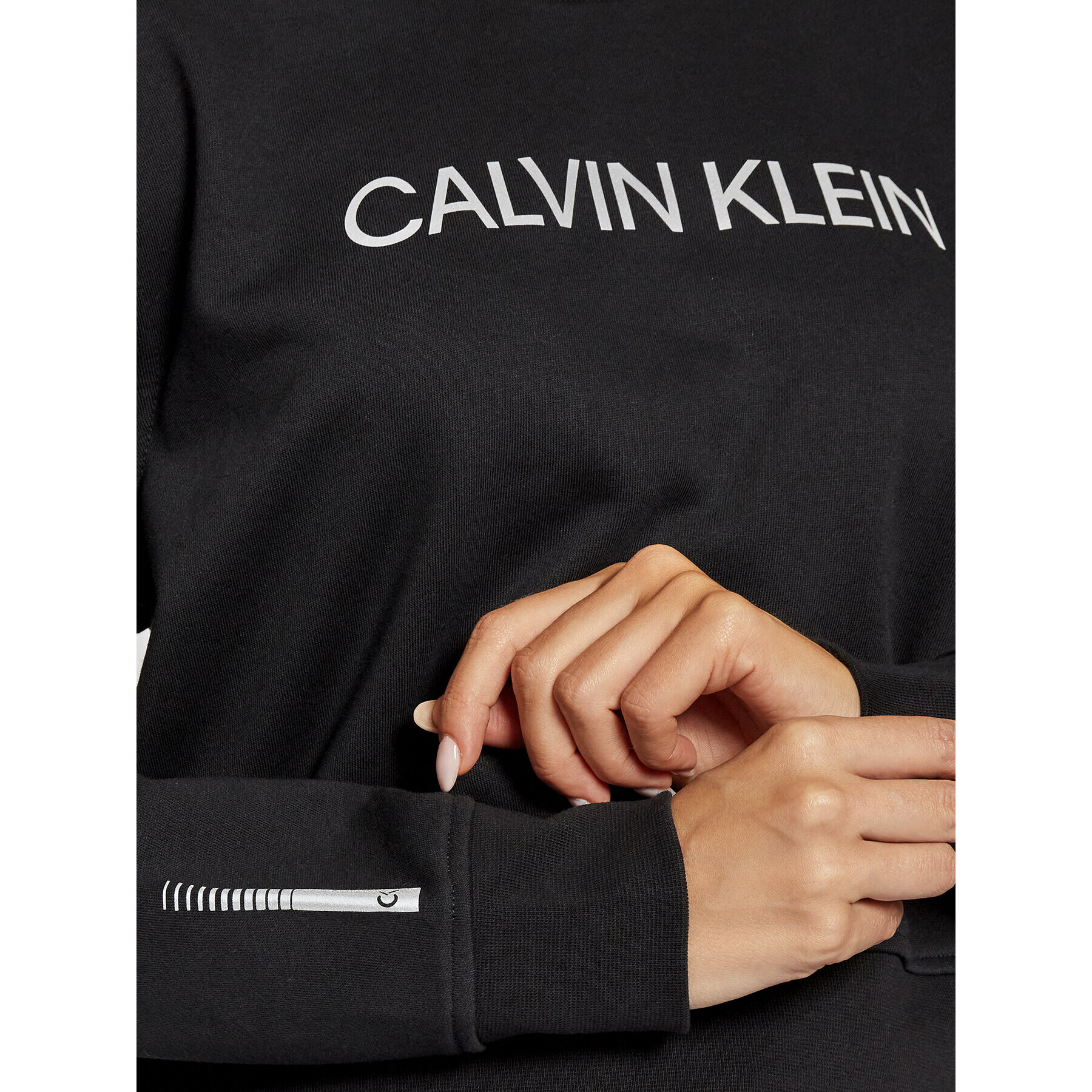 Calvin Klein Performance Суитшърт 00GWF1W312 Черен Cropped Fit - Pepit.bg