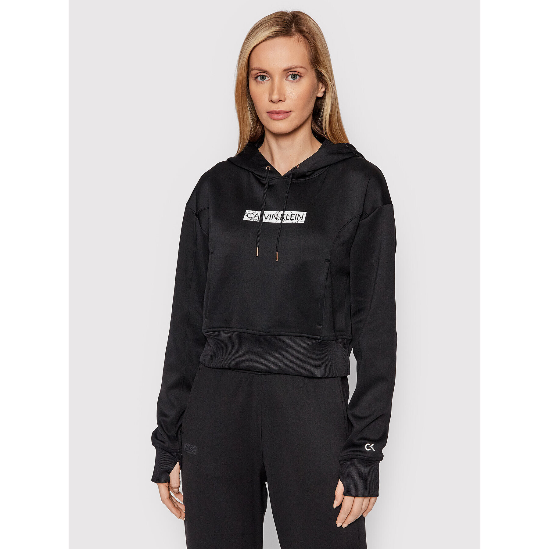 Calvin Klein Performance Суитшърт 00GWH1W300 Черен Regular Fit - Pepit.bg
