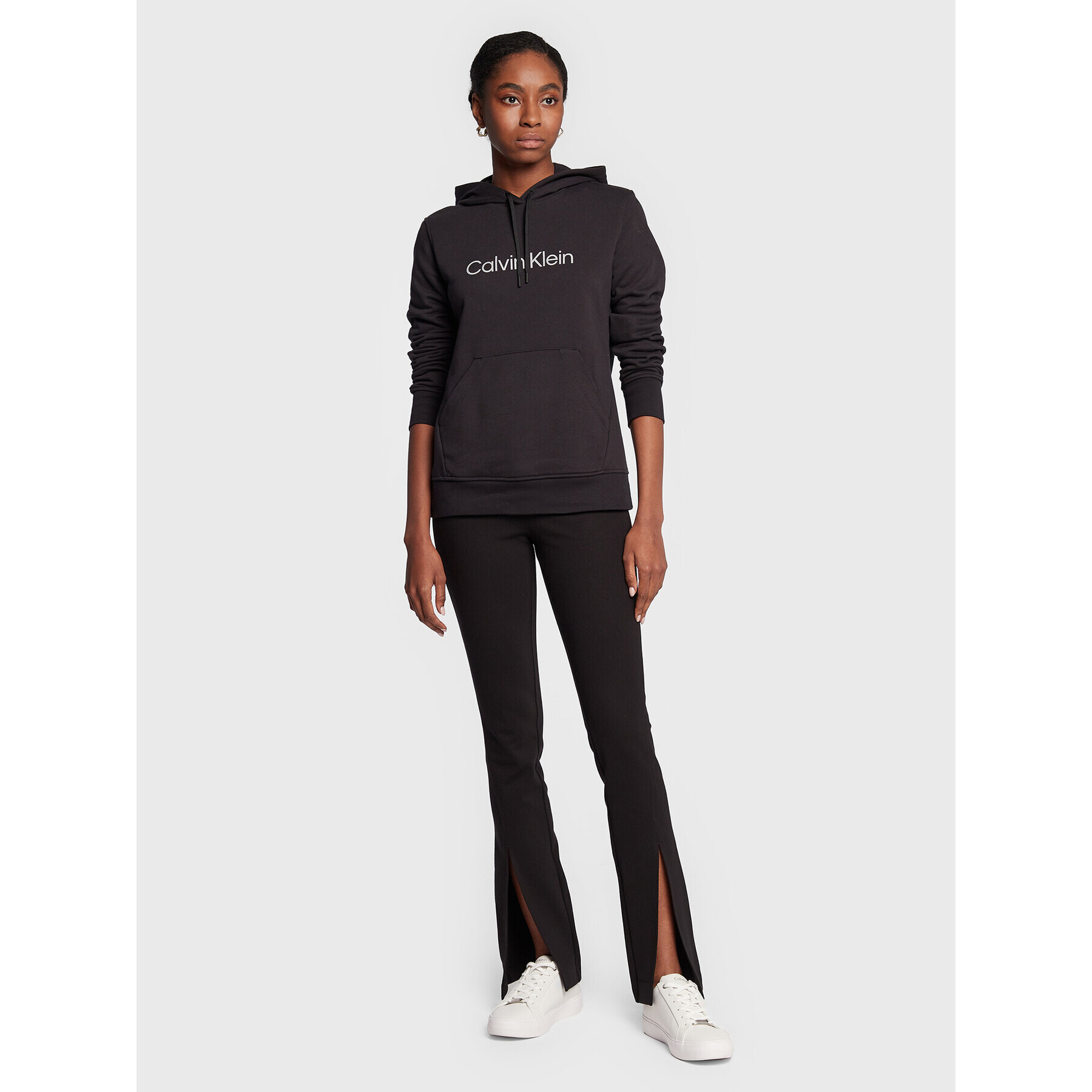 Calvin Klein Performance Суитшърт 00GWS2W311 Черен Regular Fit - Pepit.bg