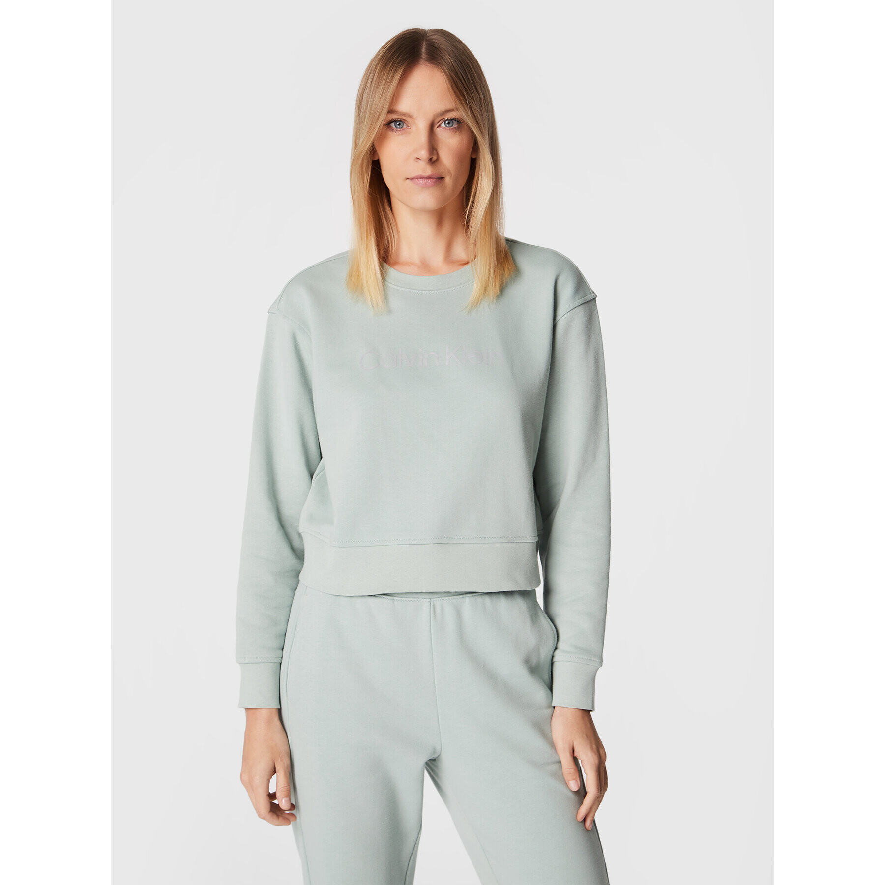 Calvin Klein Performance Суитшърт 00GWS2W312 Син Regular Fit - Pepit.bg