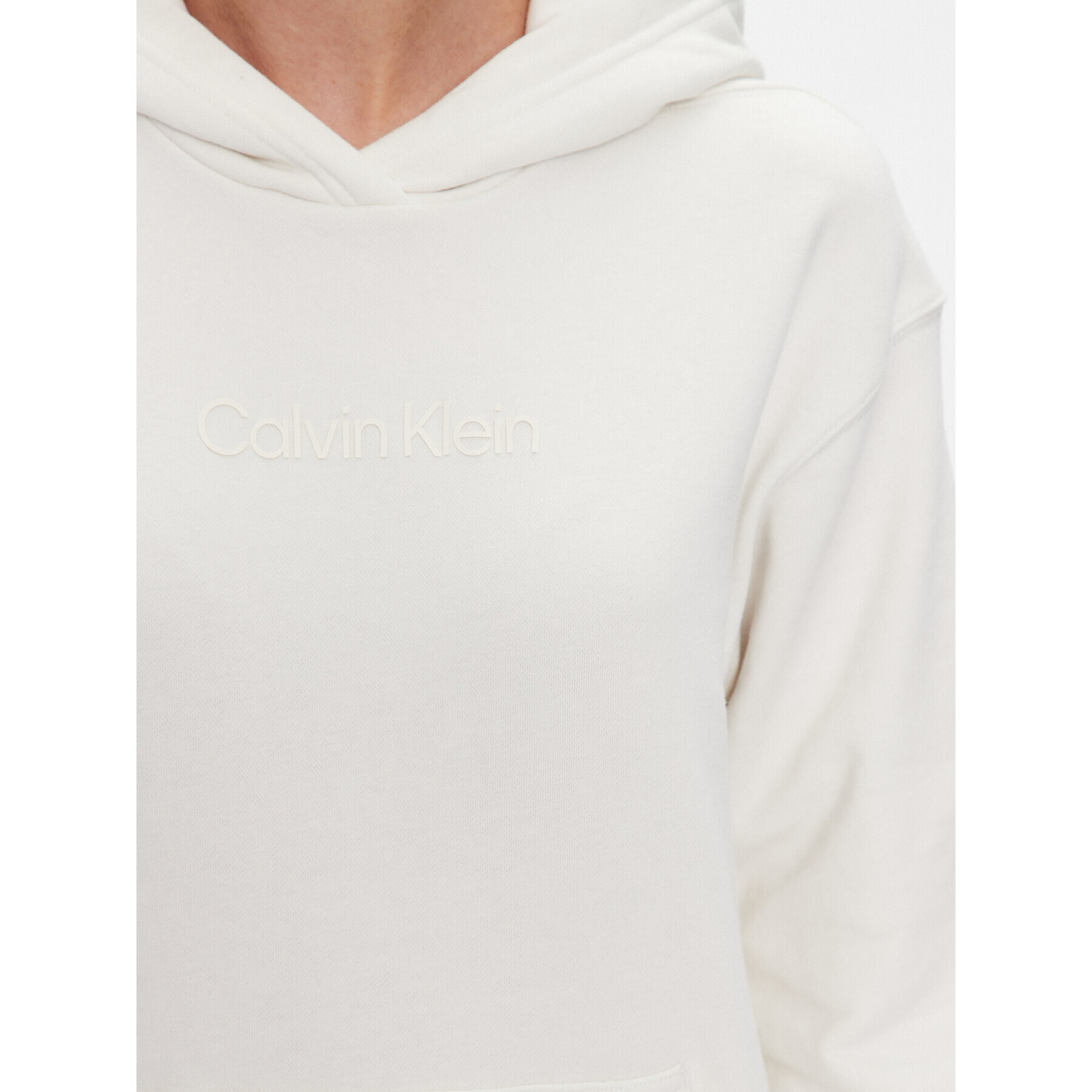 Calvin Klein Performance Суитшърт 00GWS3W300 Бял Regular Fit - Pepit.bg