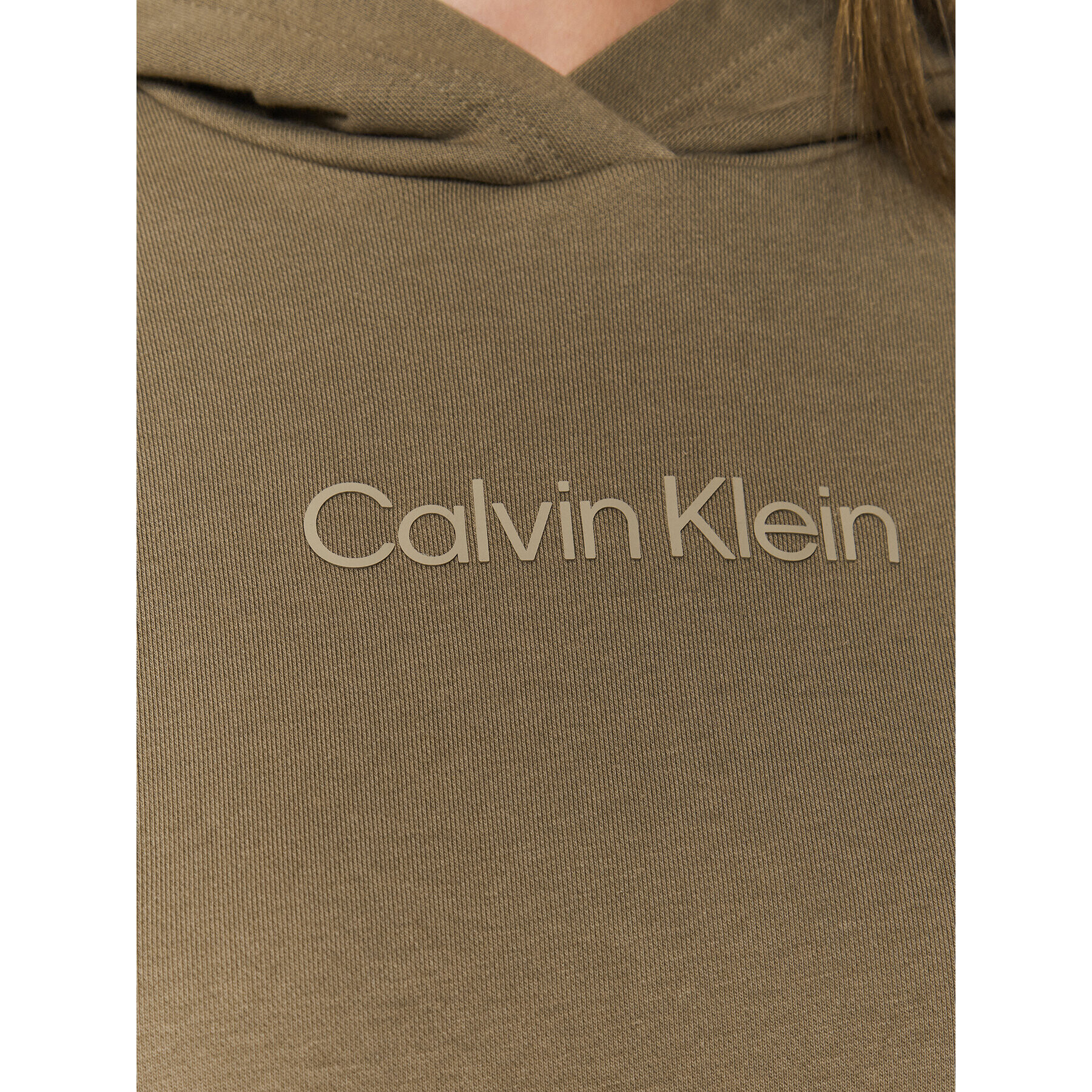 Calvin Klein Performance Суитшърт 00GWS3W300 Зелен Regular Fit - Pepit.bg