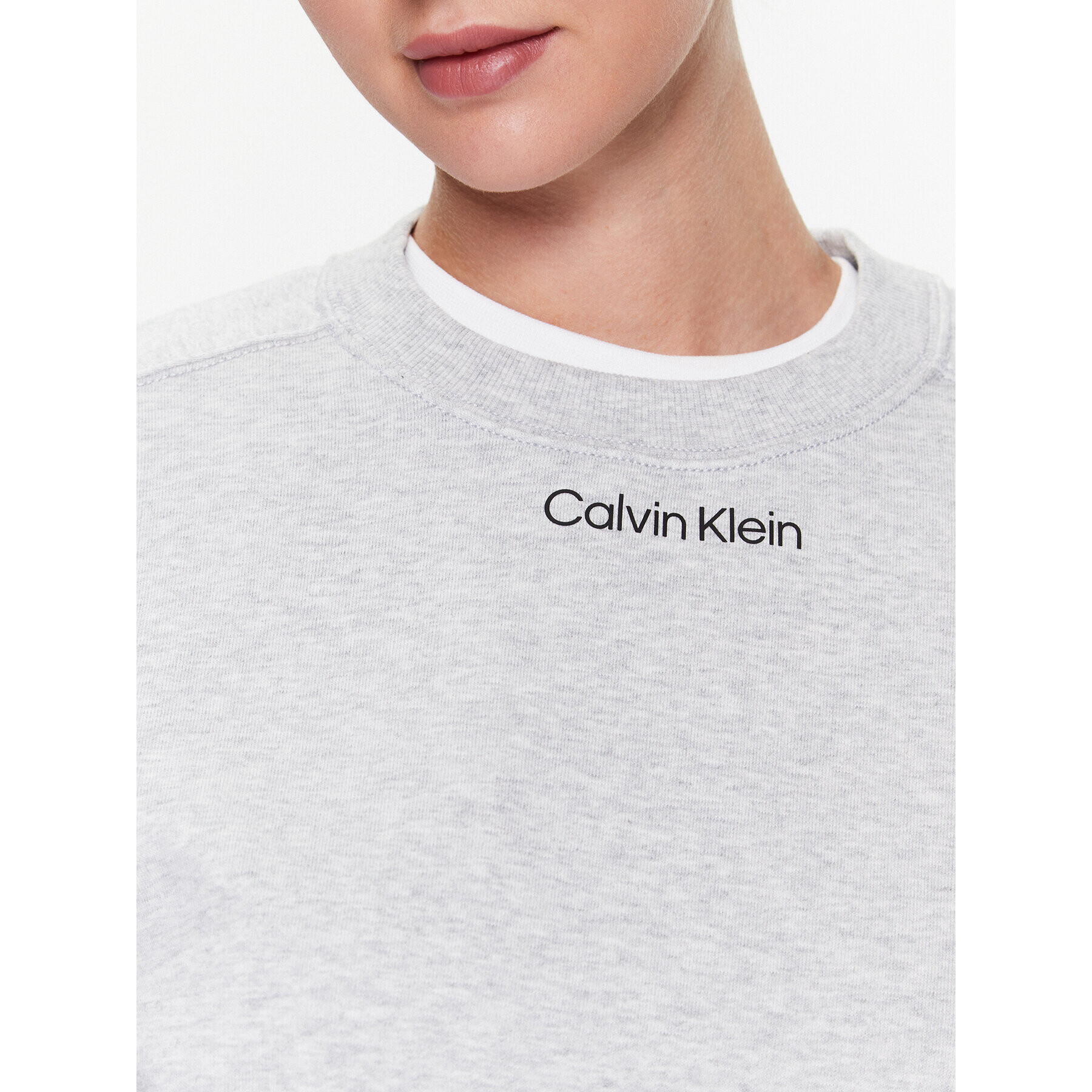 Calvin Klein Performance Суитшърт 00GWS3W304 Сив Regular Fit - Pepit.bg