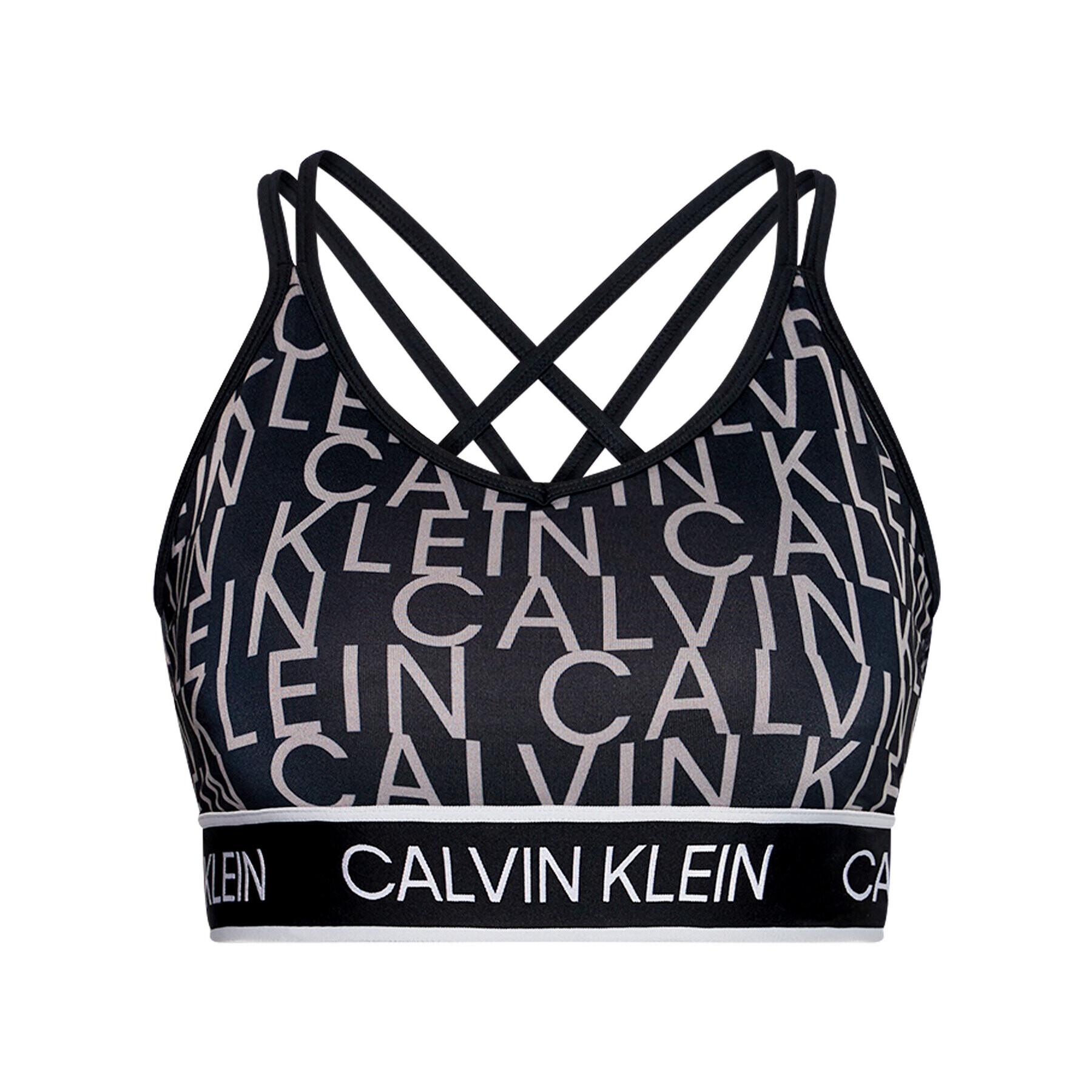 Calvin Klein Performance Сутиен-топ Low Support 00GWS1K133 Черен - Pepit.bg