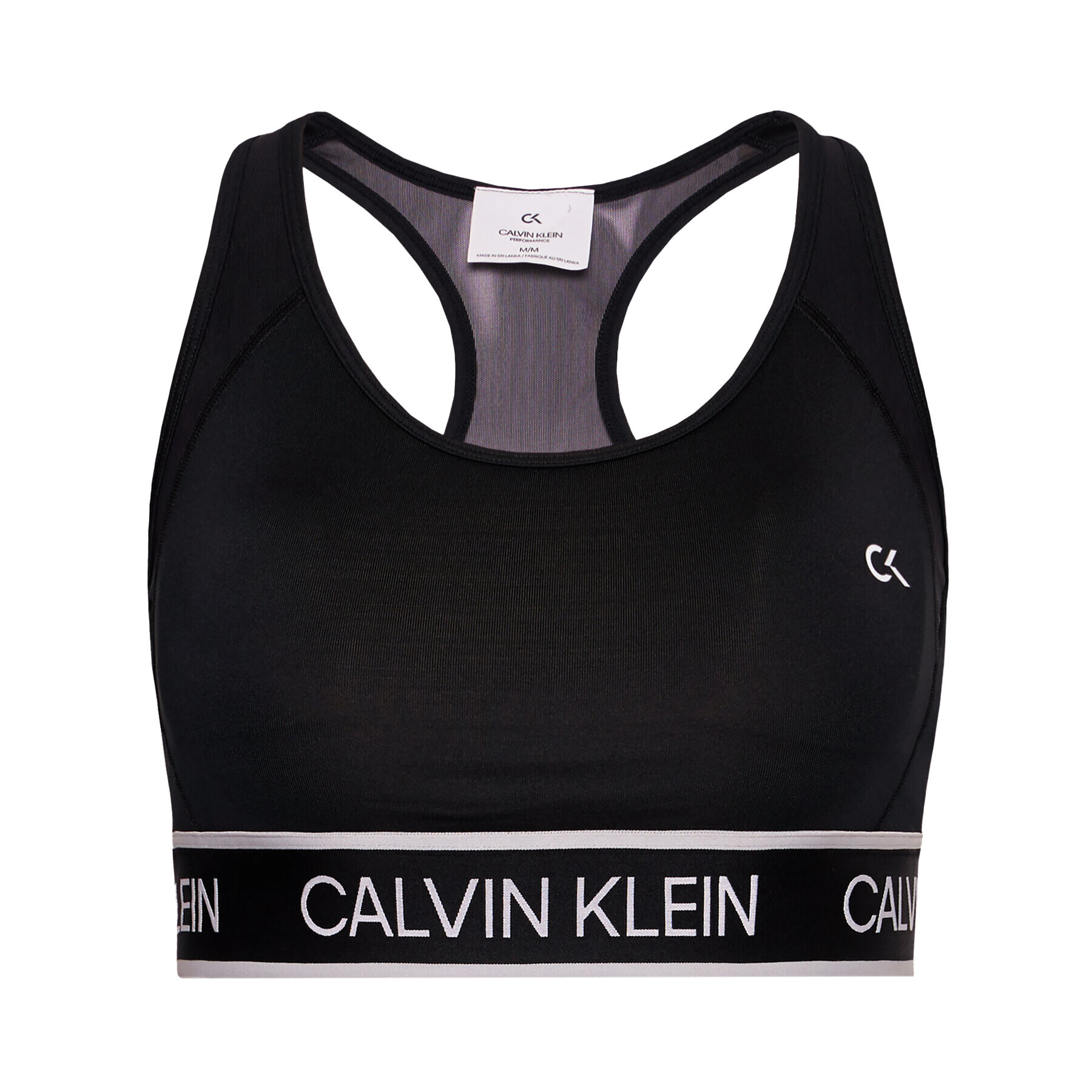 Calvin Klein Performance Сутиен-топ Medium Support 00GWS1K143 Черен - Pepit.bg