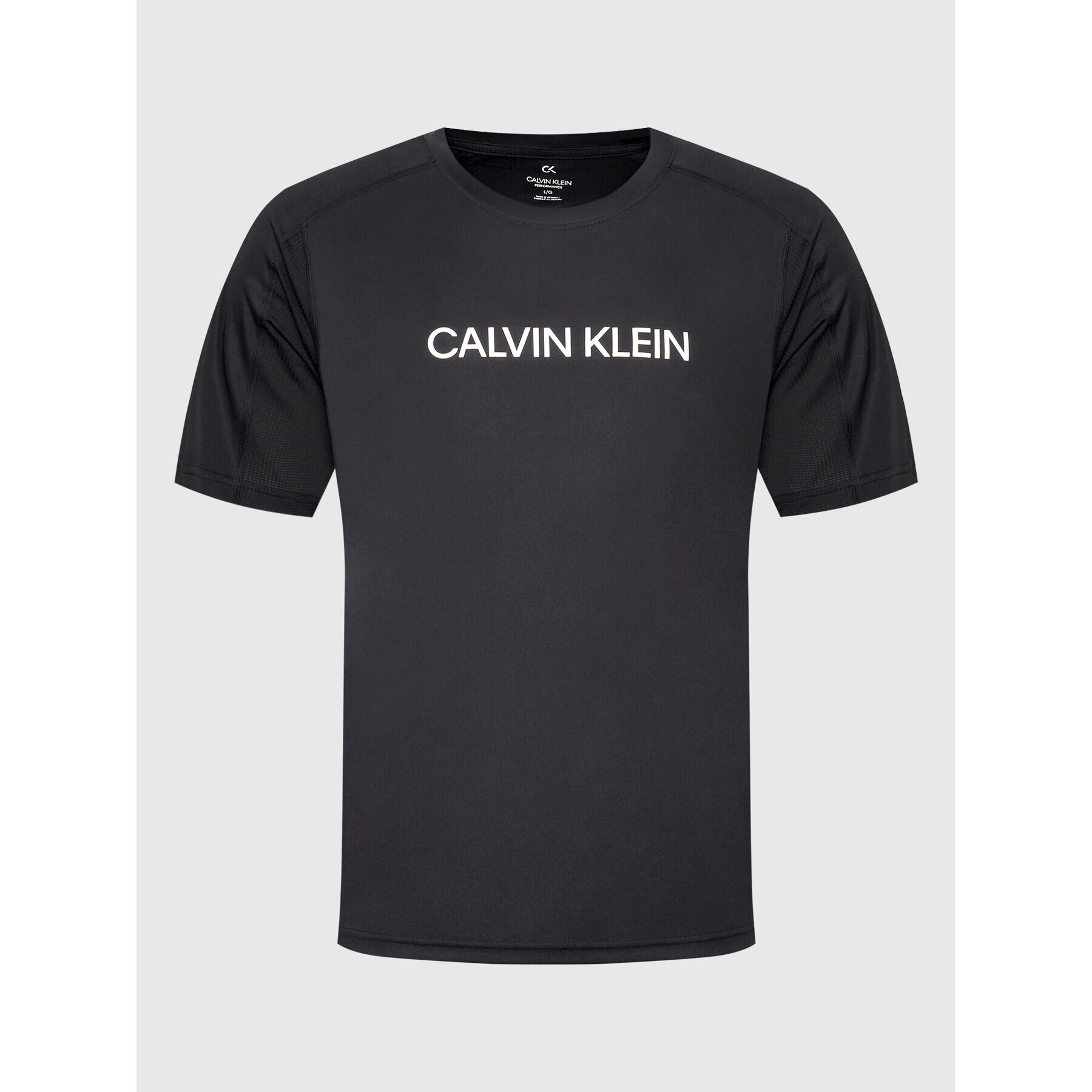 Calvin Klein Performance Тениска от техническо трико 00GMF1K109 Черен Regular Fit - Pepit.bg