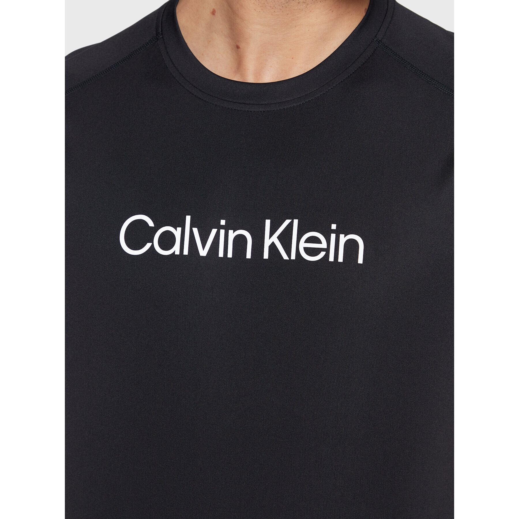 Calvin Klein Performance Тениска от техническо трико 00GMS2K109 Черен Regular Fit - Pepit.bg