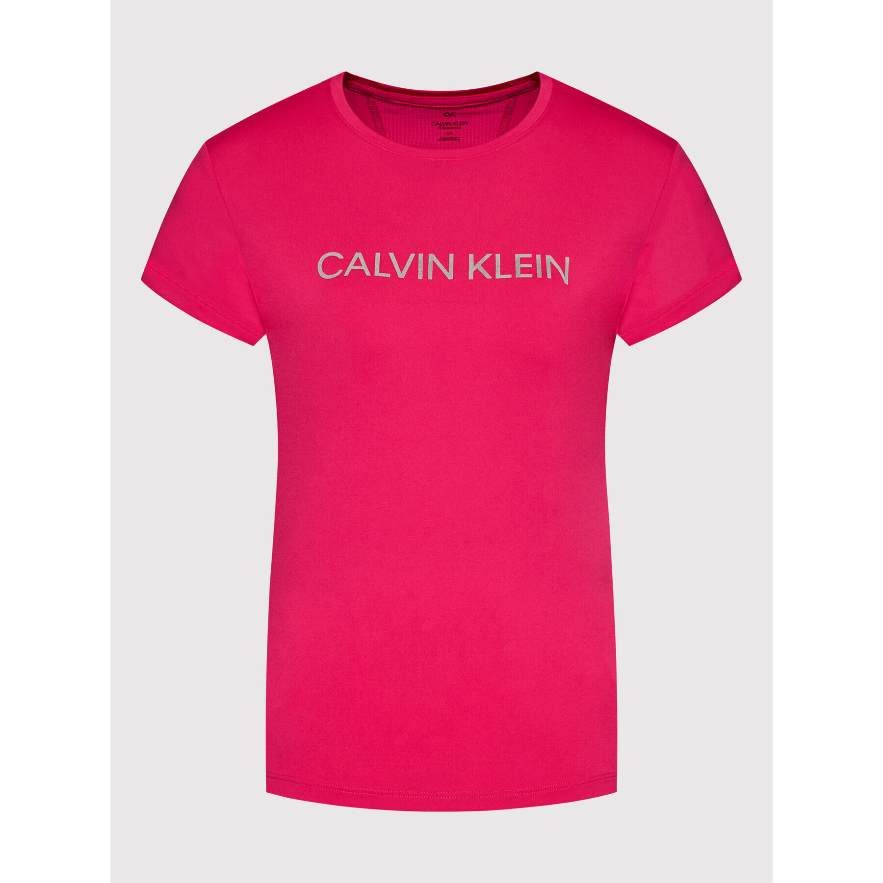 Calvin Klein Performance Тениска от техническо трико 00GWF1K140 Розов Slim Fit - Pepit.bg