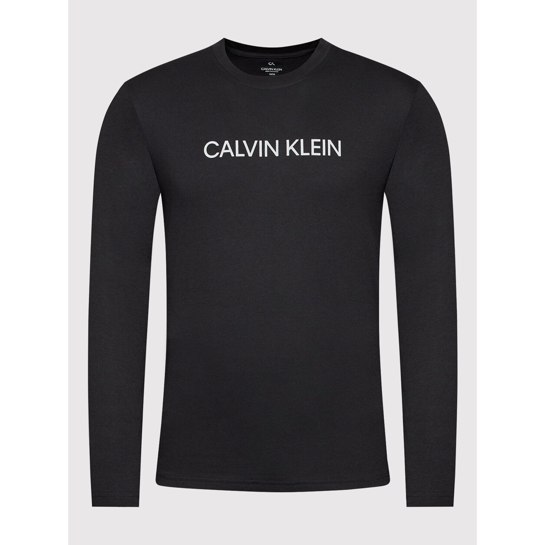 Calvin Klein Performance Тениска с дълъг ръкав 00GMF1K200 Черен Regular Fit - Pepit.bg