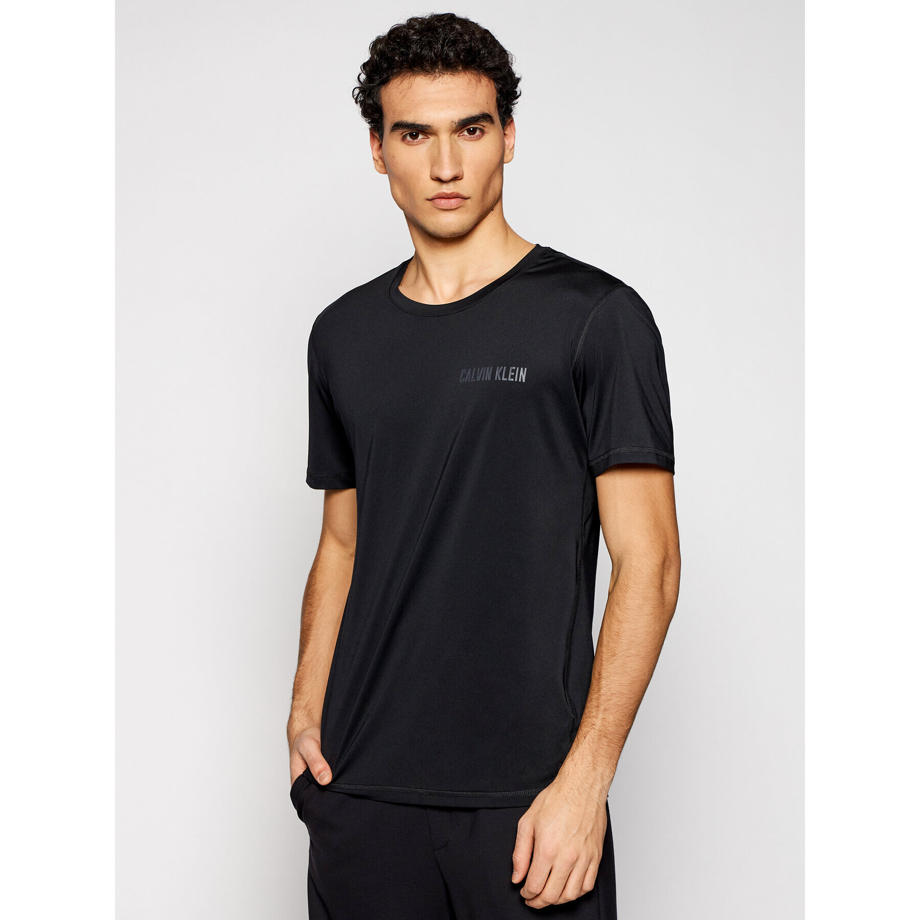 Calvin Klein Performance Тишърт 00GMF0K179 Черен Regular Fit - Pepit.bg