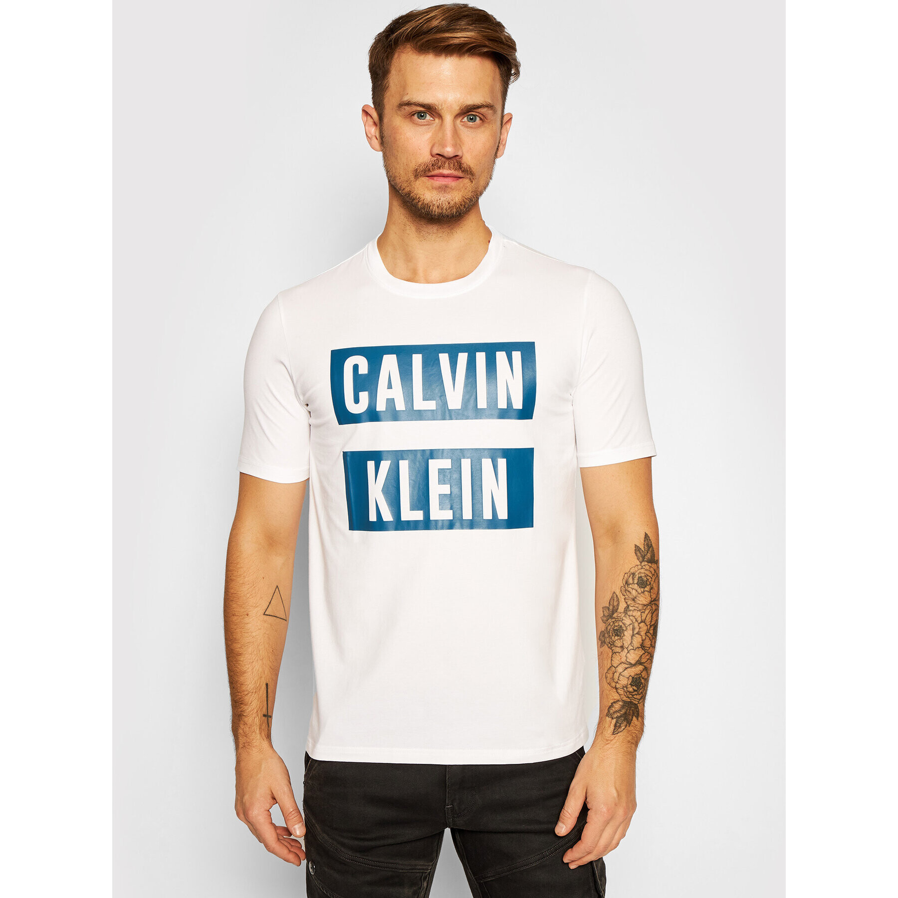 Calvin Klein Performance Тишърт 00GMF0K234 Бял Regular Fit - Pepit.bg