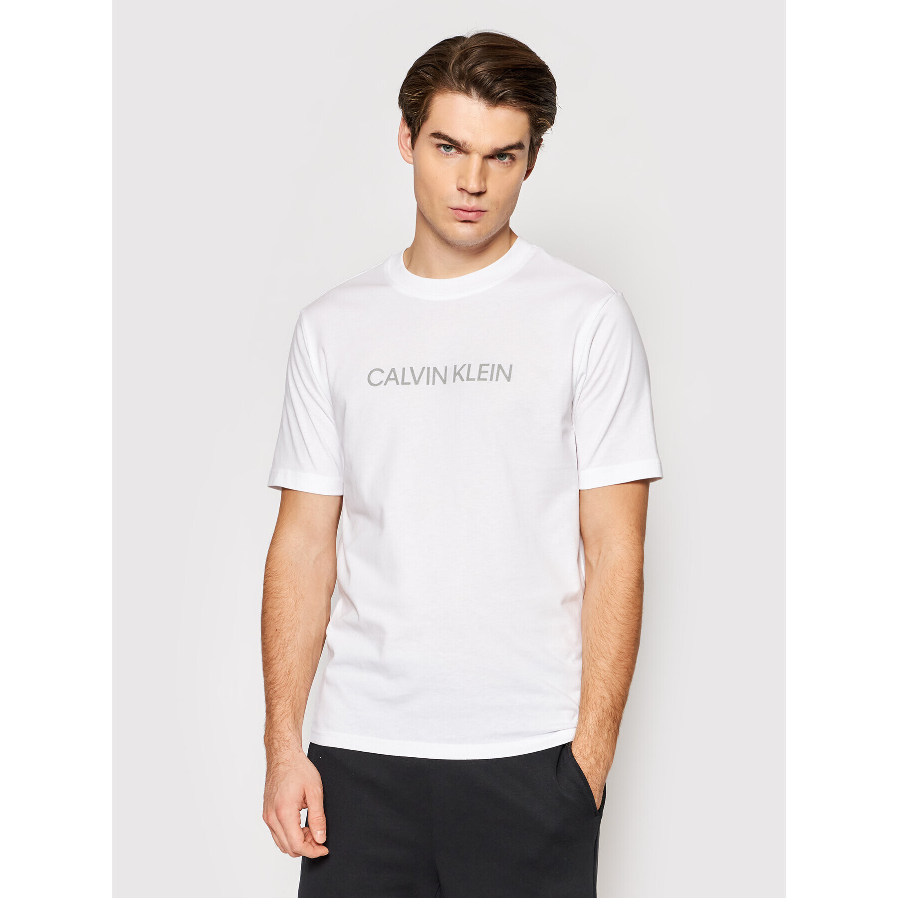 Calvin Klein Performance Тишърт 00GMF1K107 Бял Regular Fit - Pepit.bg