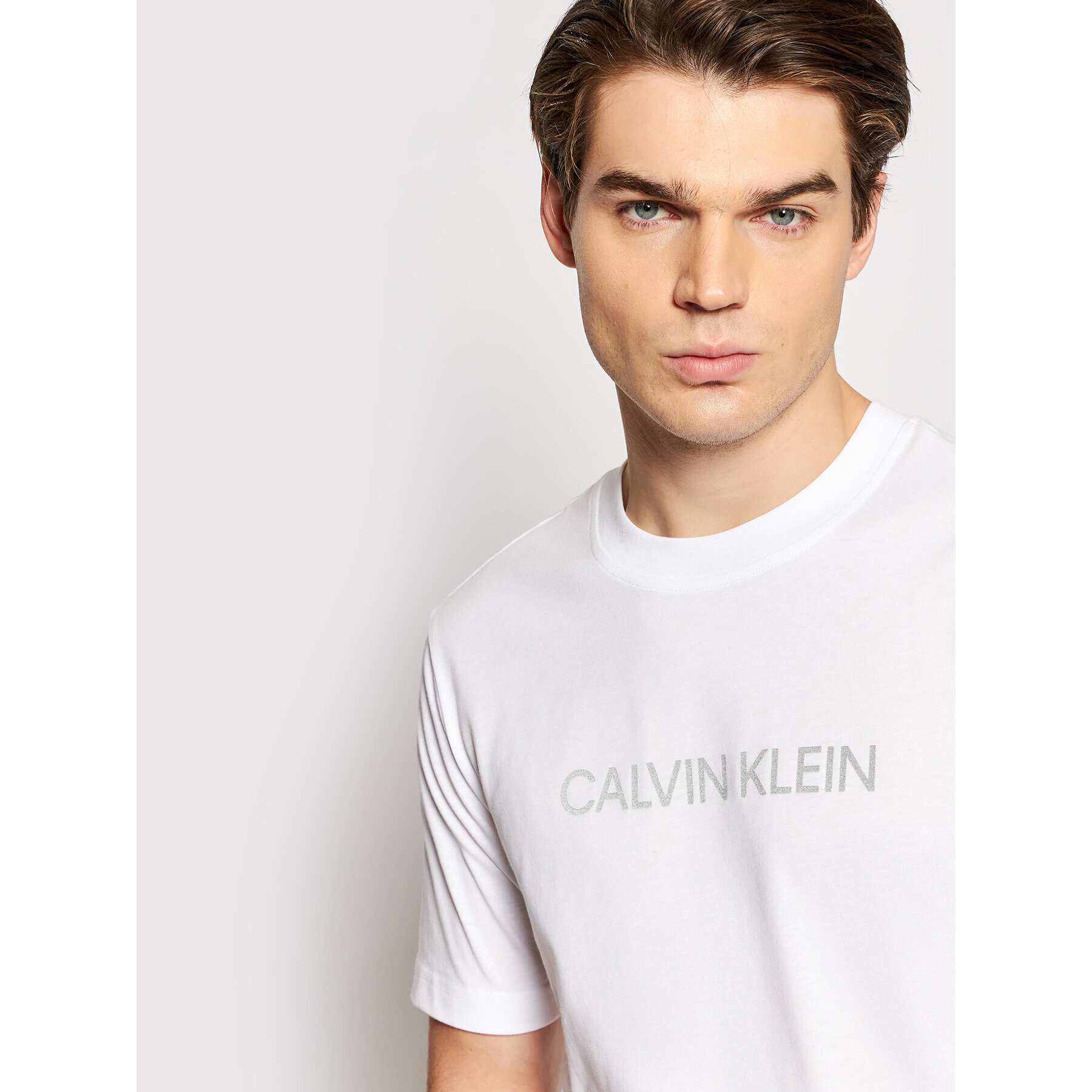 Calvin Klein Performance Тишърт 00GMF1K107 Бял Regular Fit - Pepit.bg