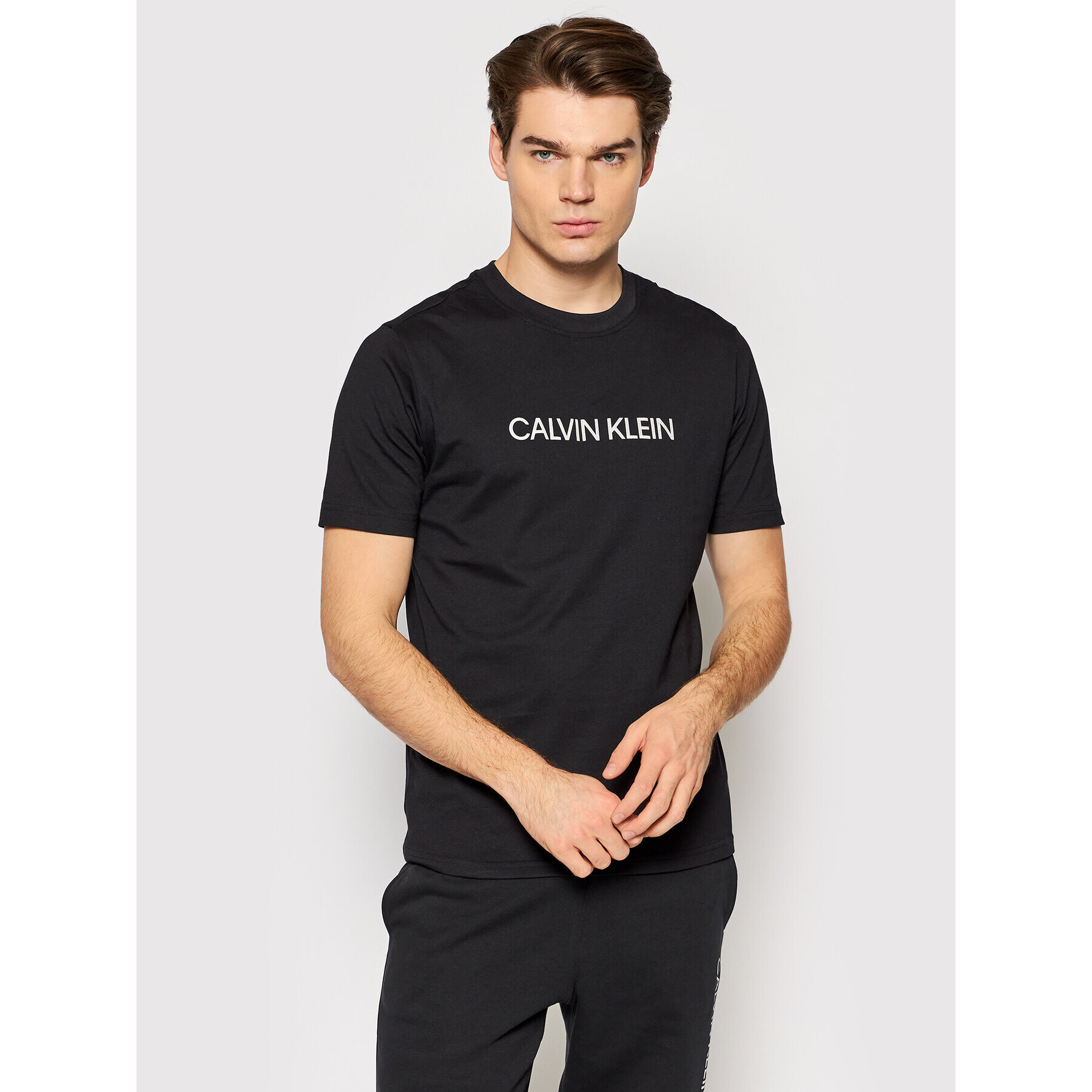 Calvin Klein Performance Тишърт 00GMF1K107 Черен Regular Fit - Pepit.bg