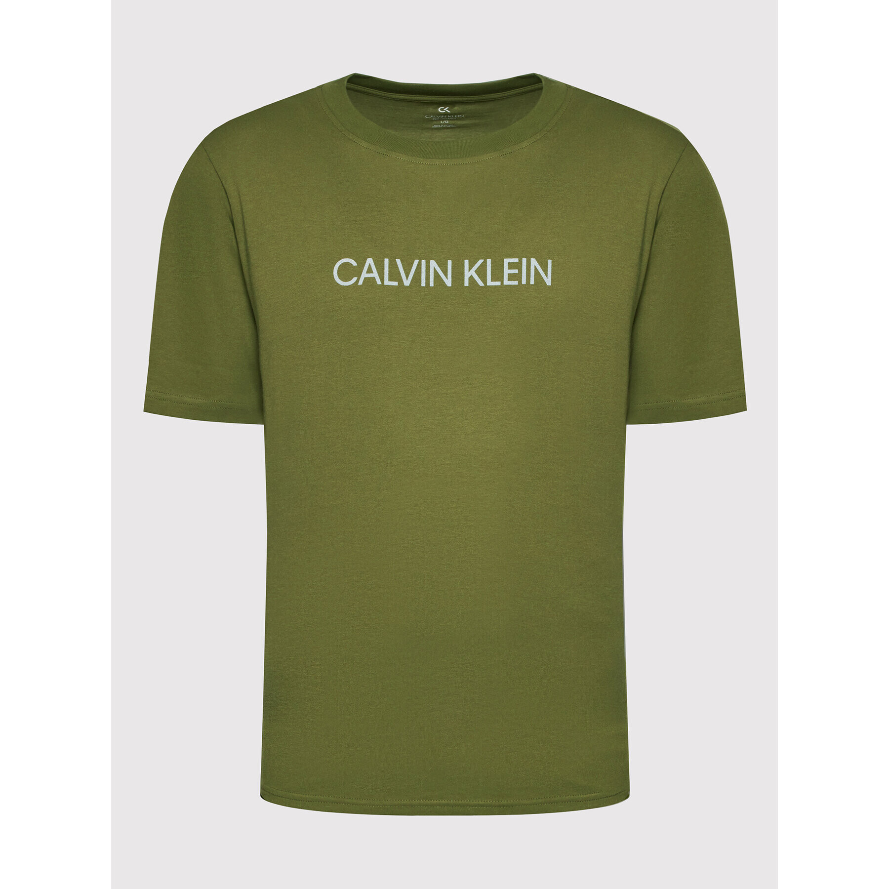 Calvin Klein Performance Тишърт 00GMF1K107 Зелен Regular Fit - Pepit.bg