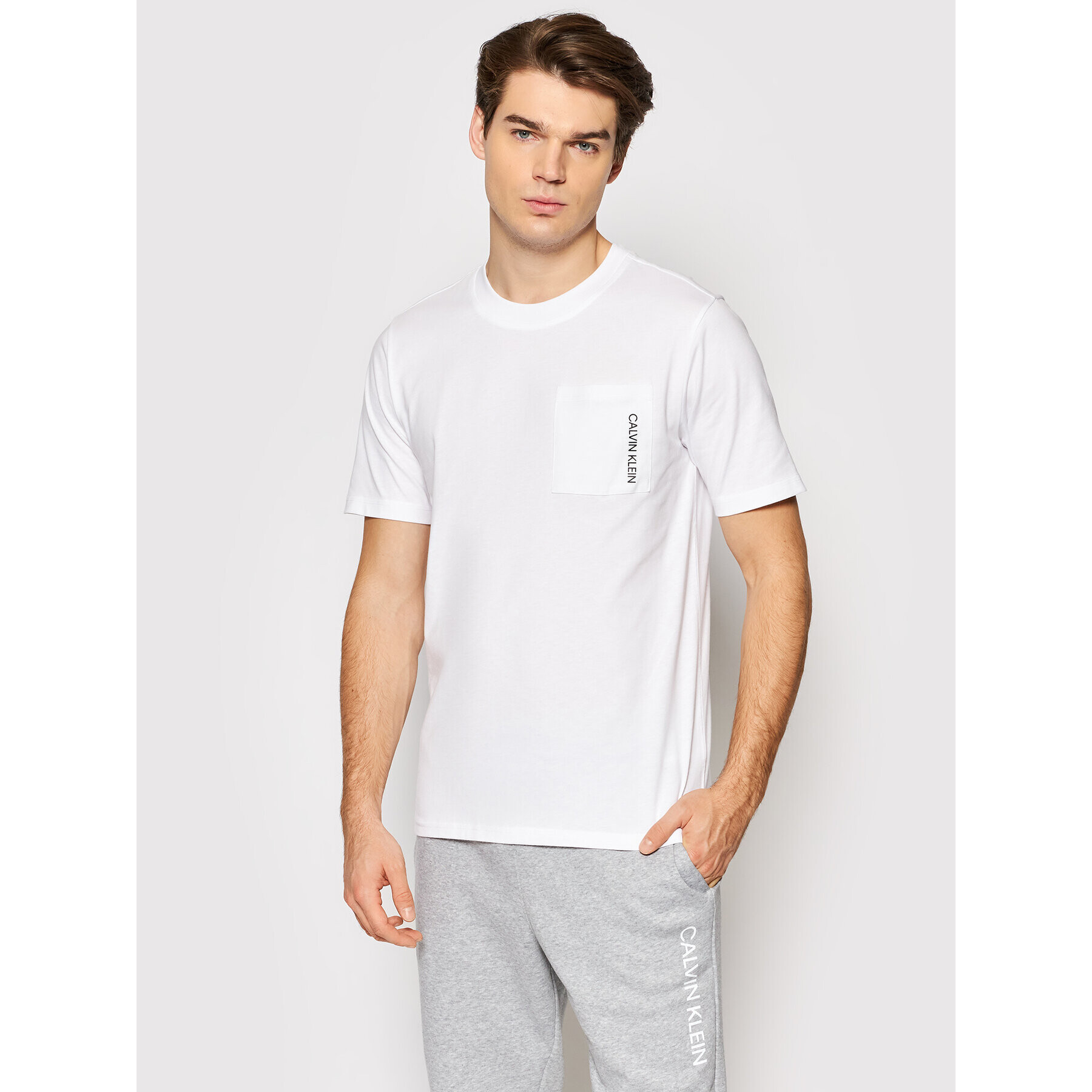 Calvin Klein Performance Тишърт 00GMF1K122 Бял Regular Fit - Pepit.bg