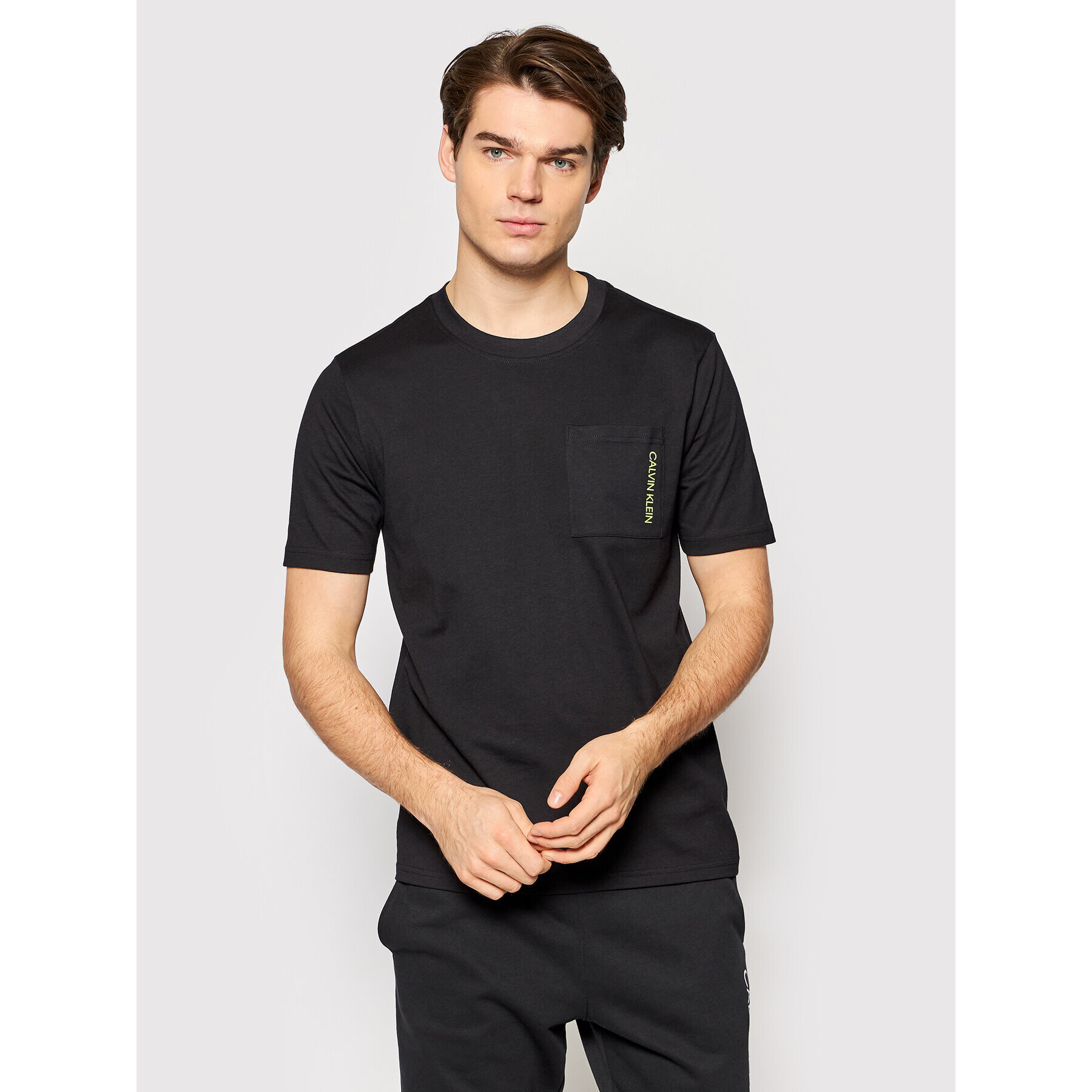 Calvin Klein Performance Тишърт 00GMF1K122 Черен Regular Fit - Pepit.bg