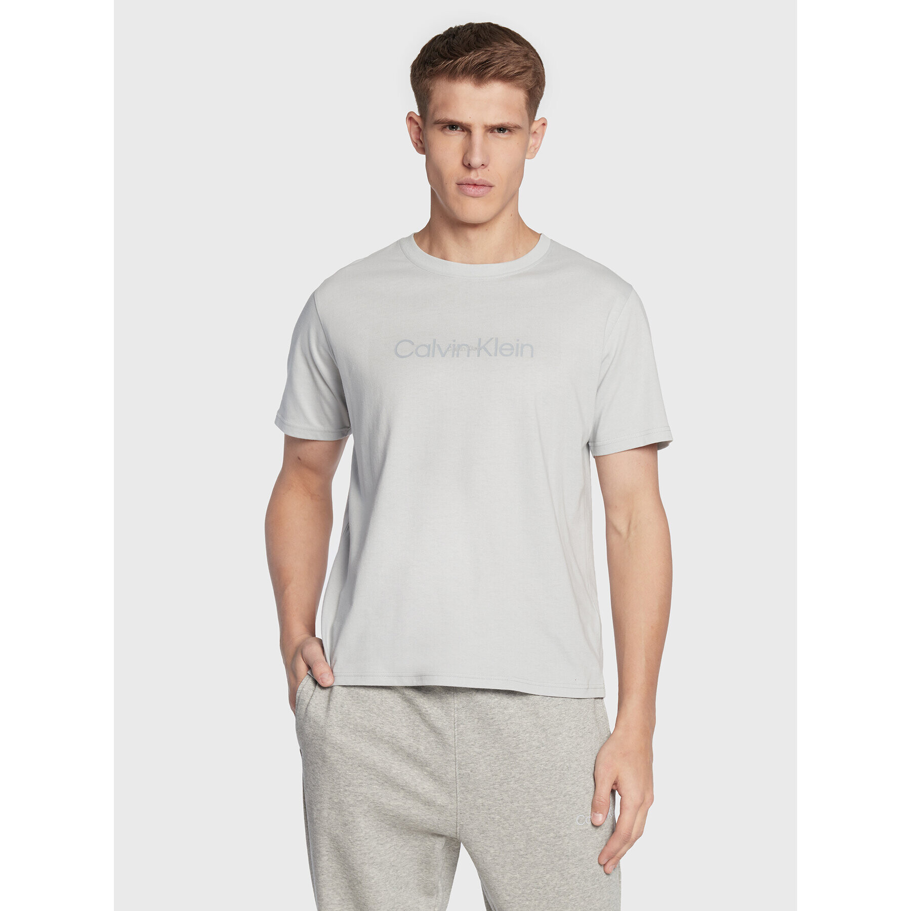 Calvin Klein Performance Тишърт 00GMF2K140 Сив Regular Fit - Pepit.bg