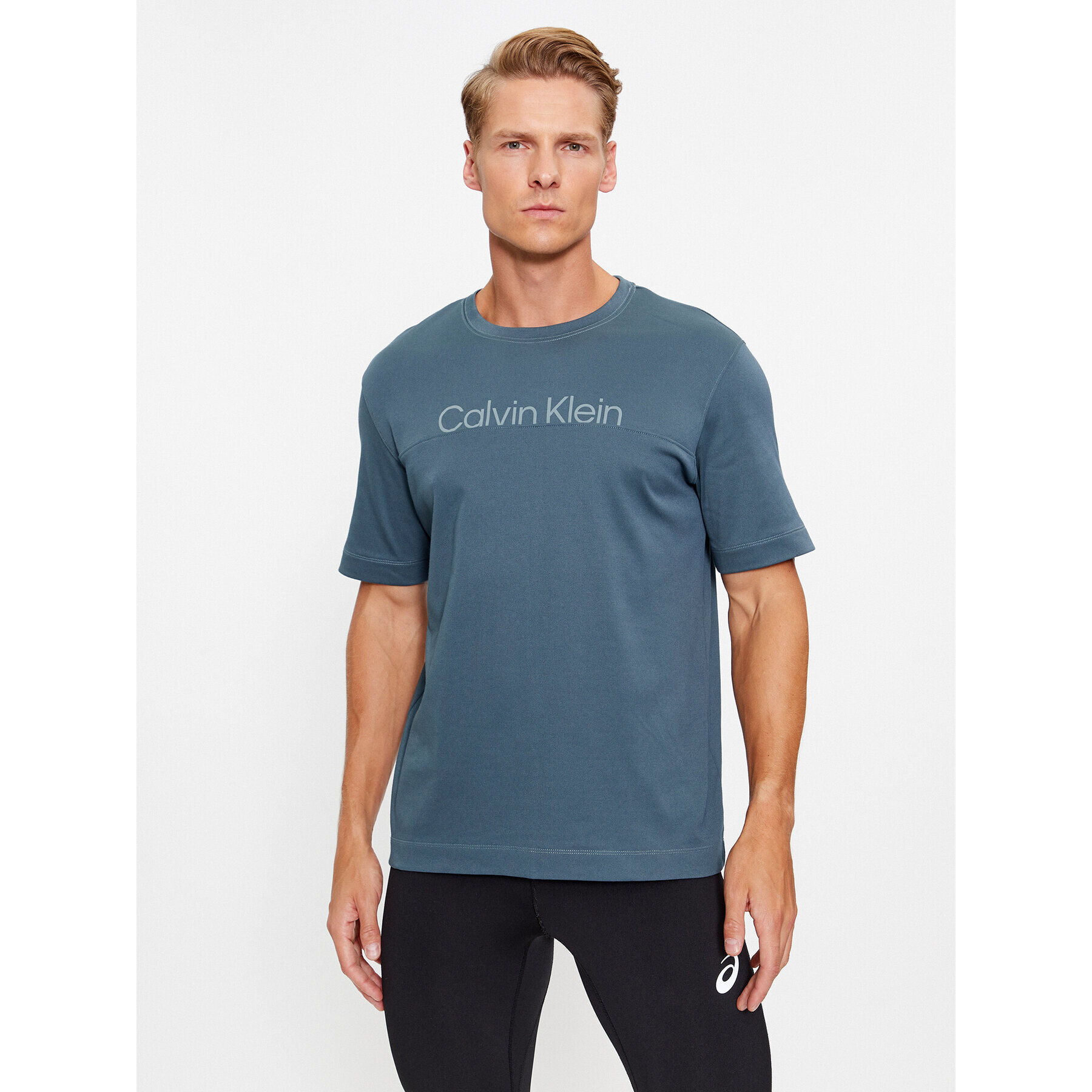 Calvin Klein Performance Тишърт 00GMF3K133 Сив Regular Fit - Pepit.bg