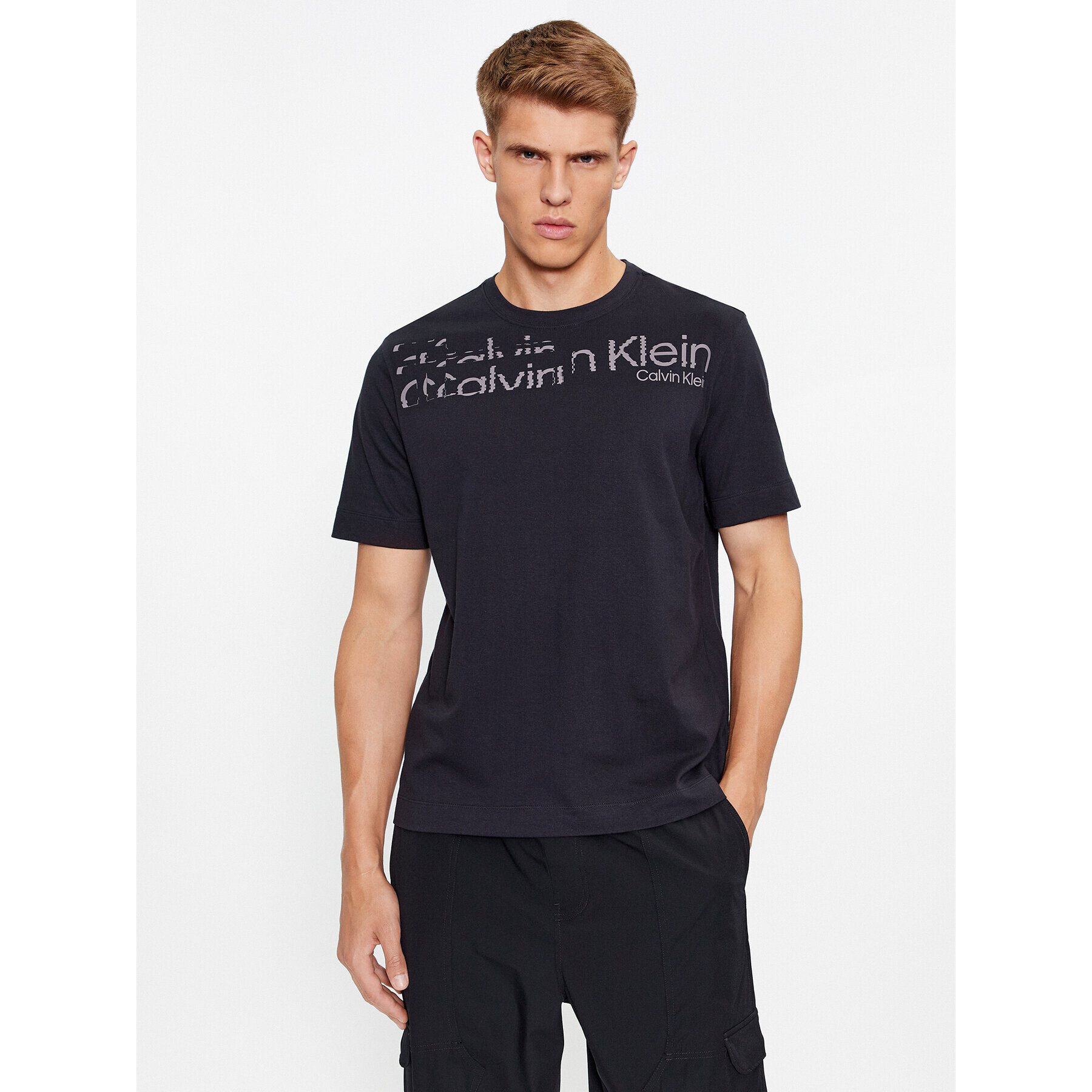 Calvin Klein Performance Тишърт 00GMF3K141 Черен Regular Fit - Pepit.bg