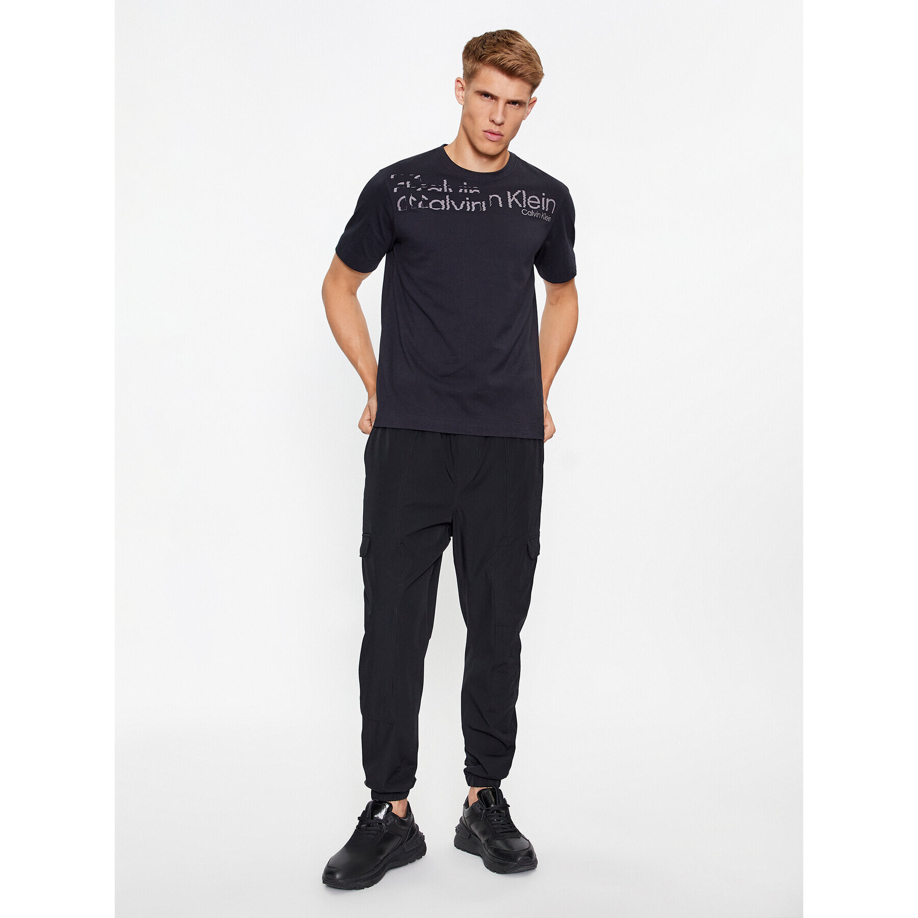 Calvin Klein Performance Тишърт 00GMF3K141 Черен Regular Fit - Pepit.bg