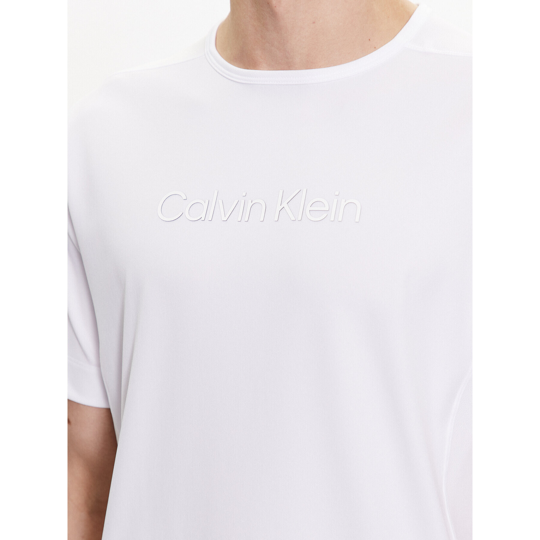 Calvin Klein Performance Тишърт 00GMS3K107 Бял Regular Fit - Pepit.bg