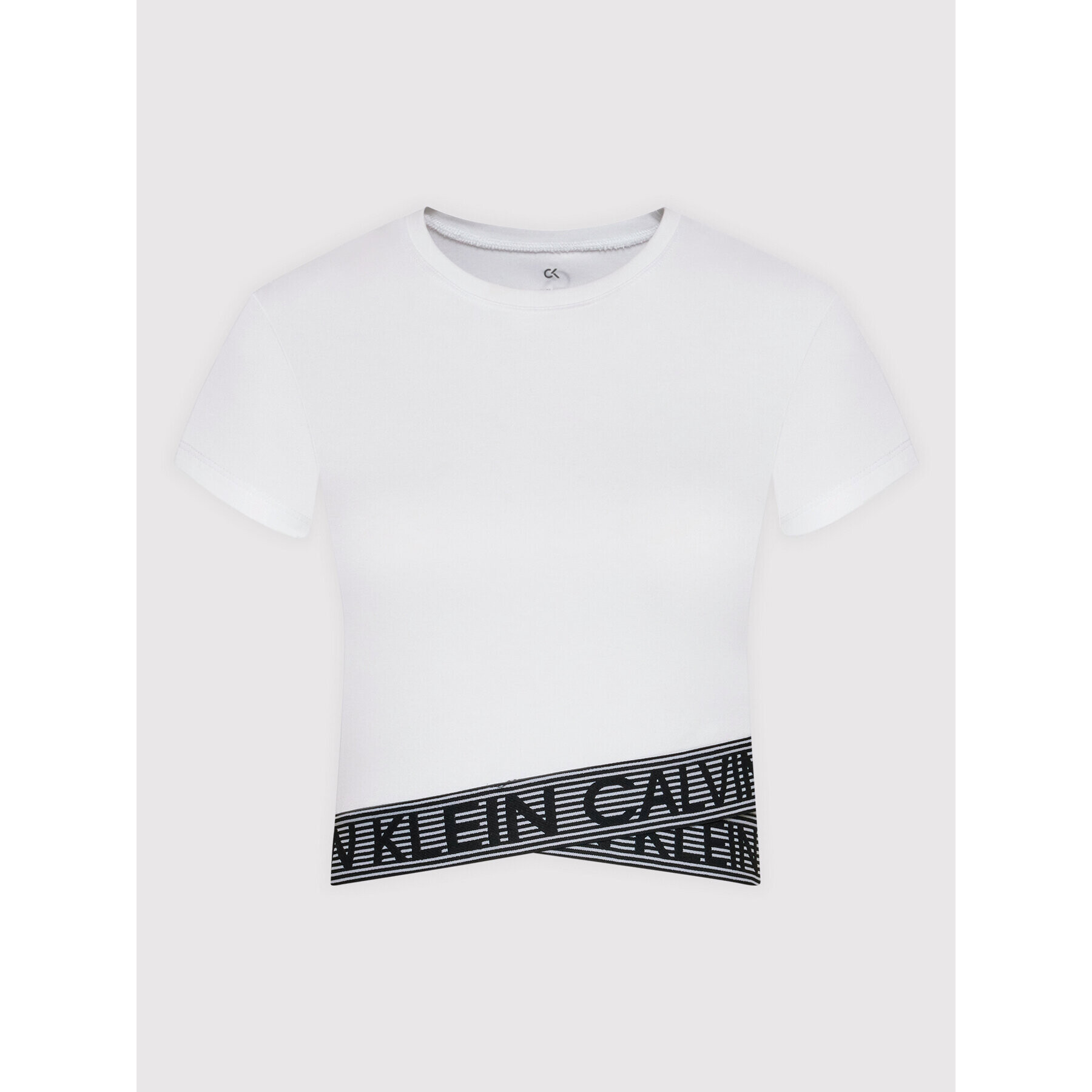 Calvin Klein Performance Тишърт 00GWF1K148 Бял Slim Fit - Pepit.bg