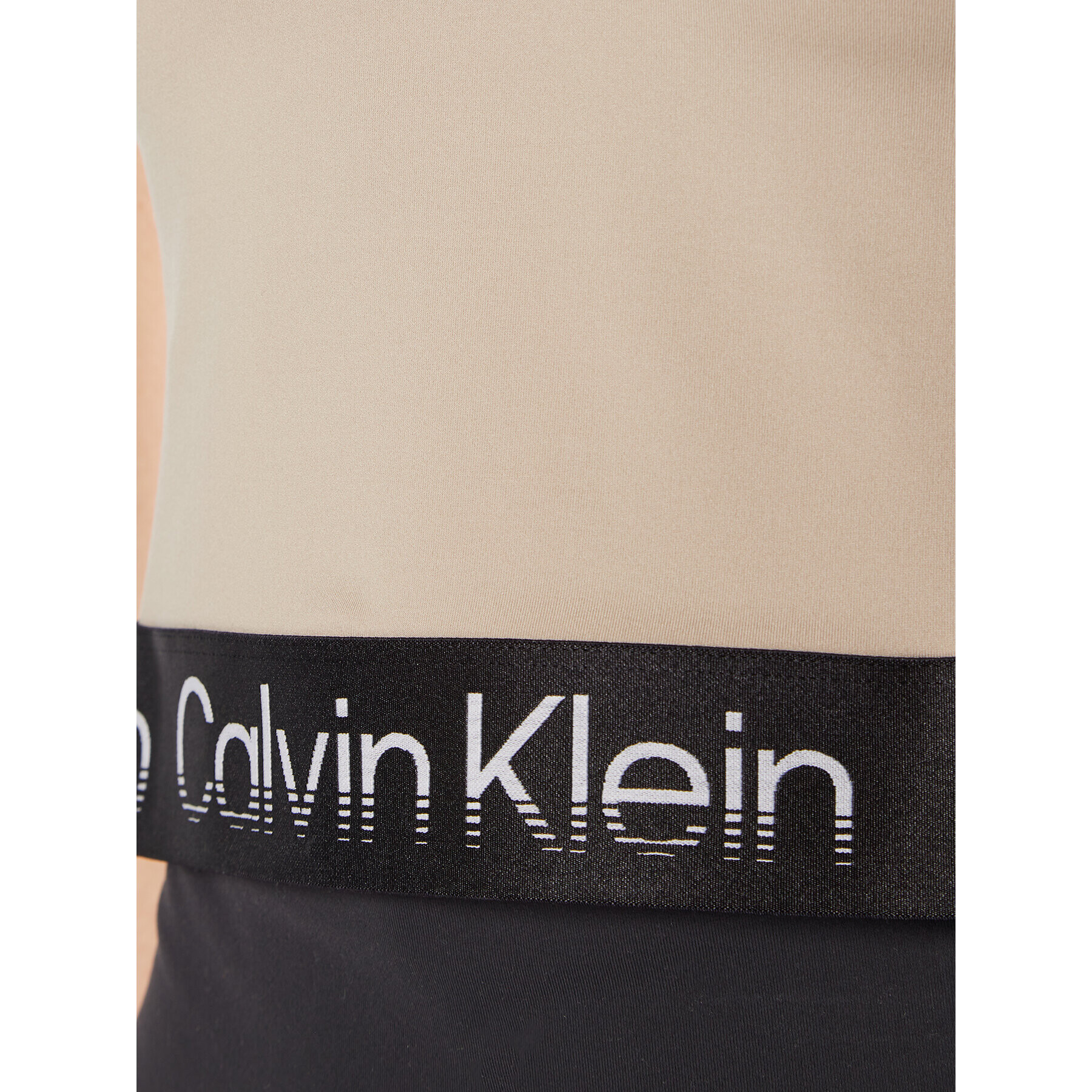 Calvin Klein Performance Тишърт 00GWF2K102 Бежов Slim Fit - Pepit.bg