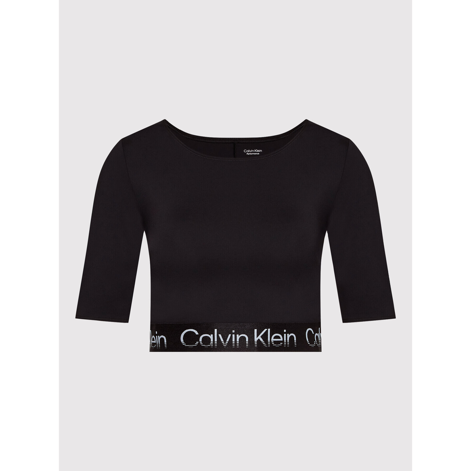 Calvin Klein Performance Блуза 00GWS2K168 Черен Slim Fit - Pepit.bg