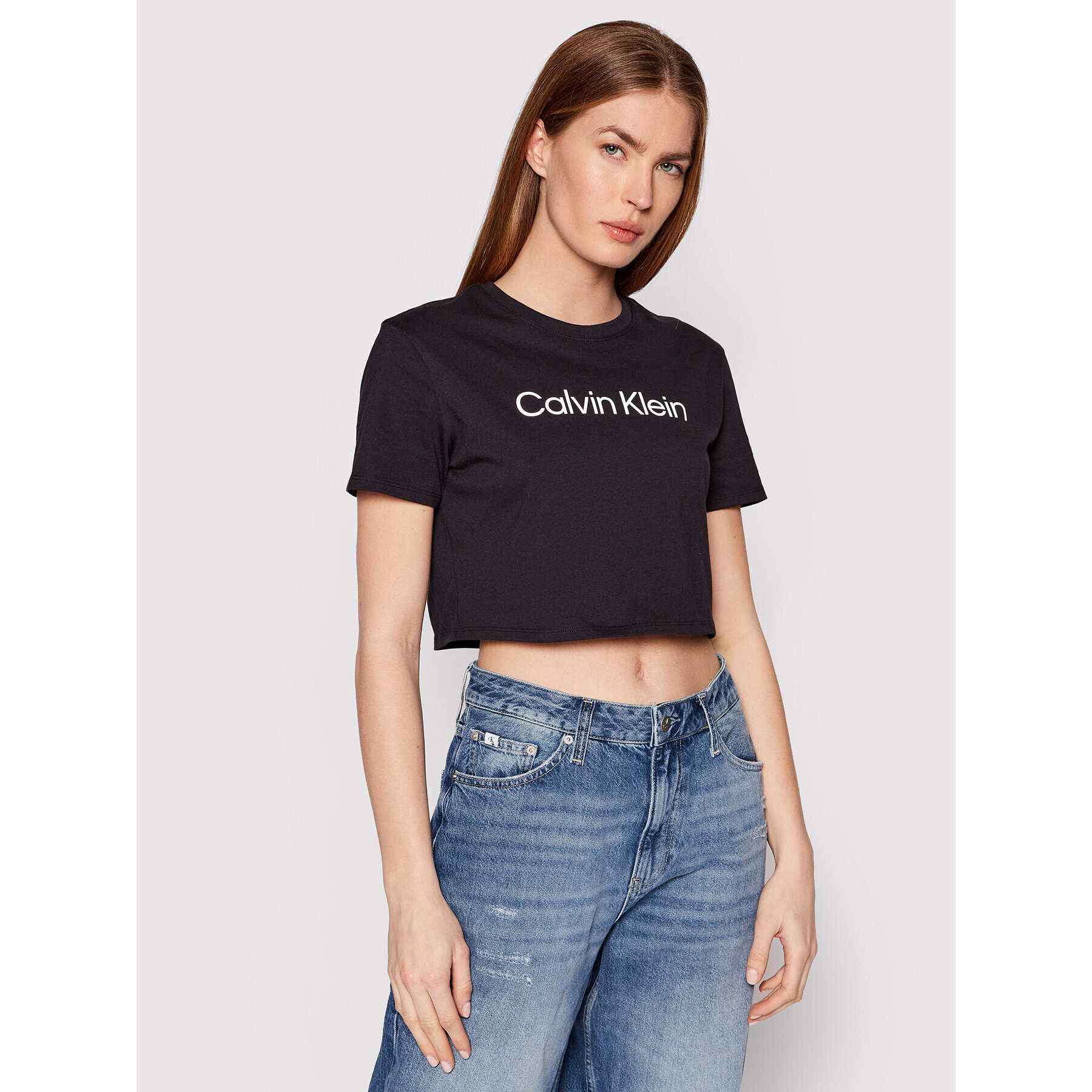 Calvin Klein Performance Тишърт 00GWS2K187 Черен Regular Fit - Pepit.bg