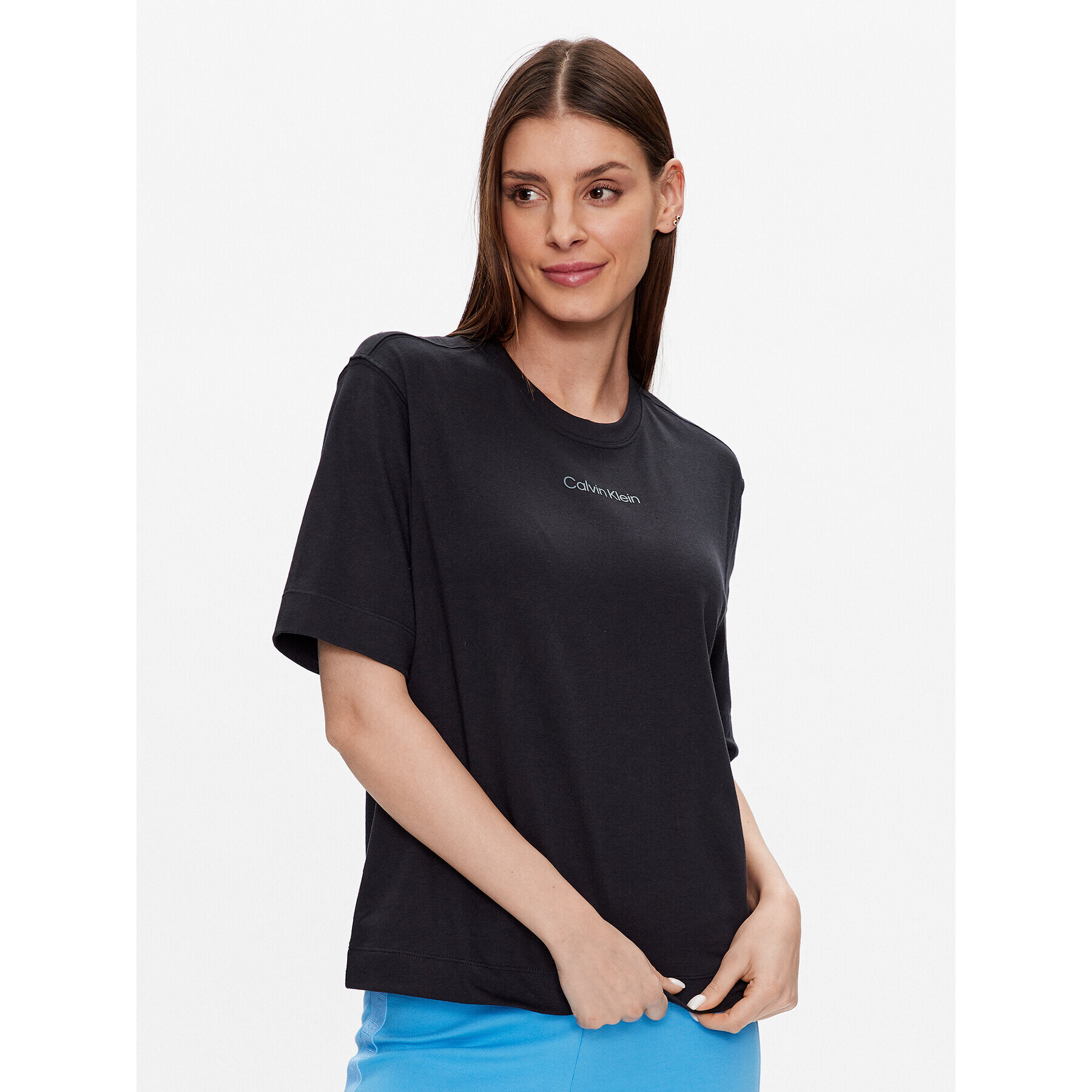 Calvin Klein Performance Тишърт 00GWS3K104 Черен Relaxed Fit - Pepit.bg