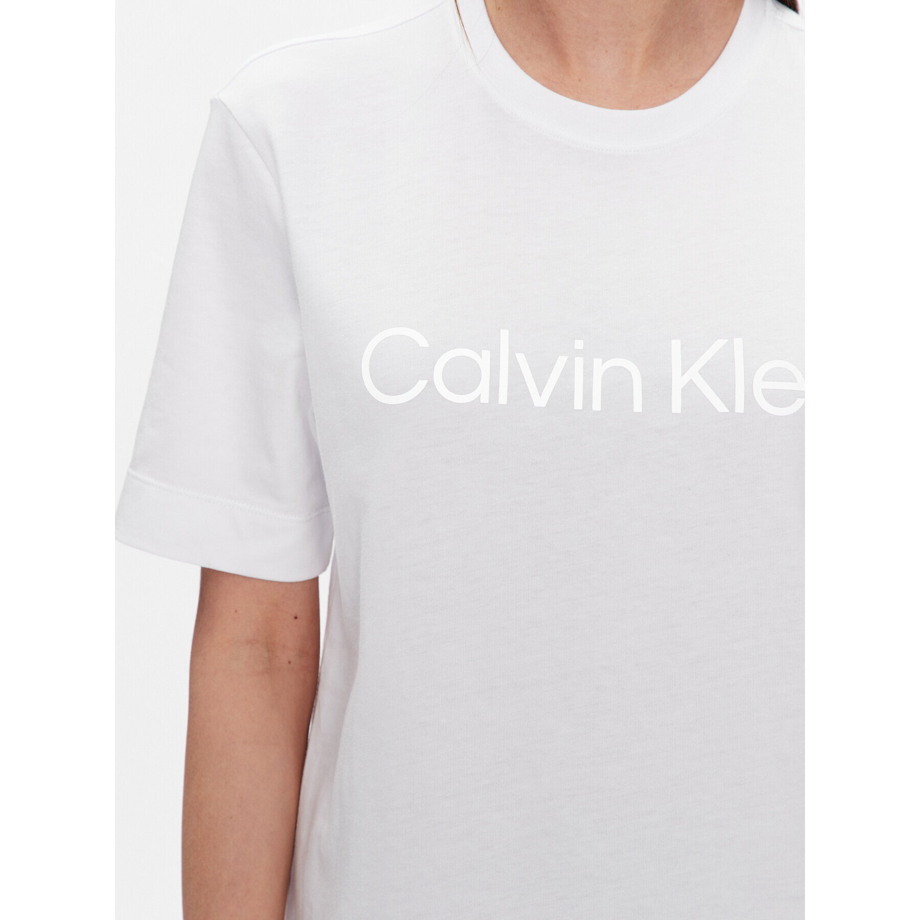 Calvin Klein Performance Тишърт 00GWS3K128 Бял Relaxed Fit - Pepit.bg