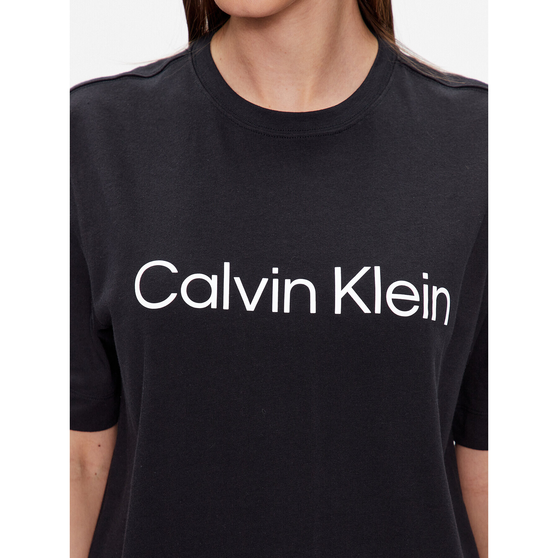 Calvin Klein Performance Тишърт 00GWS3K128 Черен Relaxed Fit - Pepit.bg