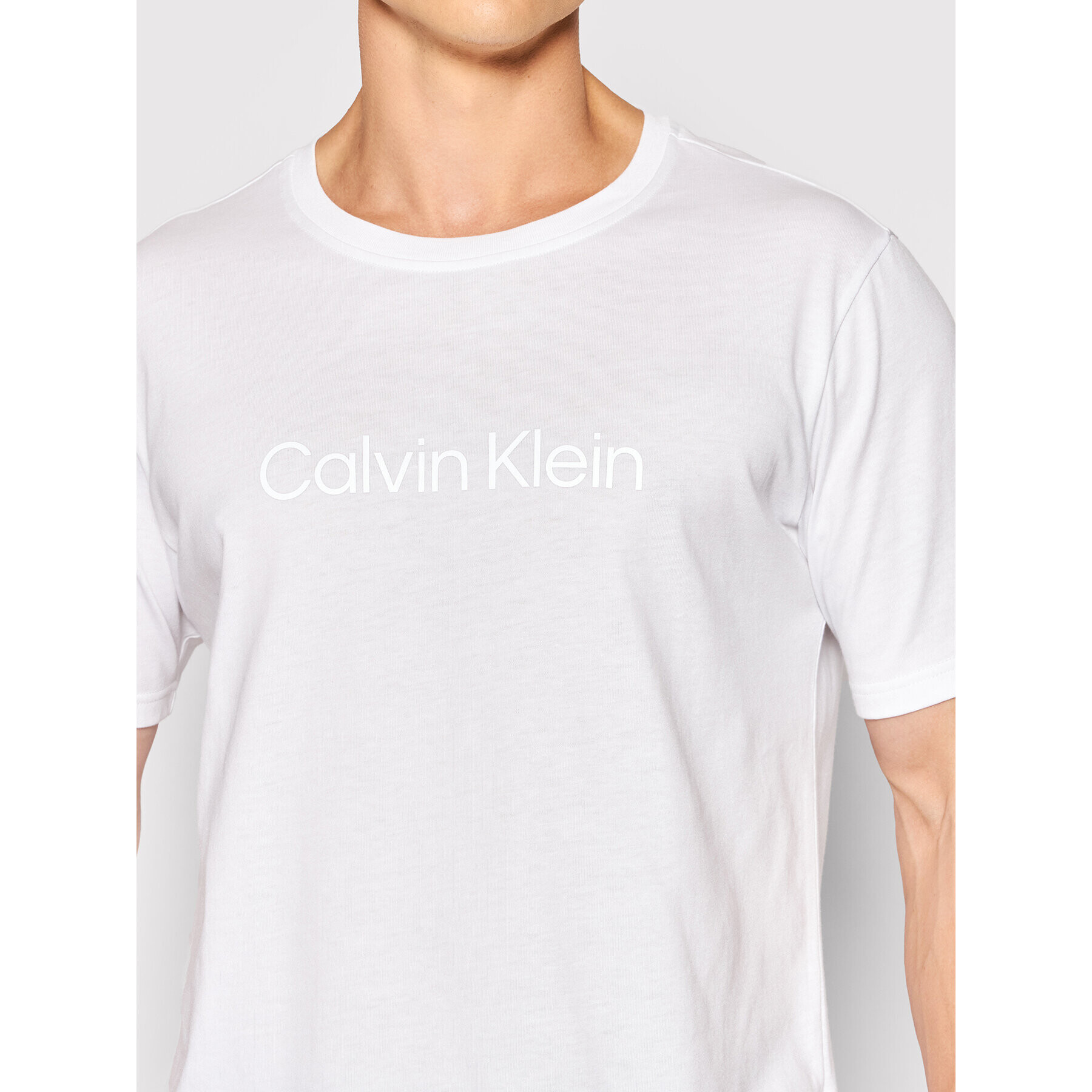 Calvin Klein Performance Тишърт Pw 00GMS2K107 Бял Regular Fit - Pepit.bg