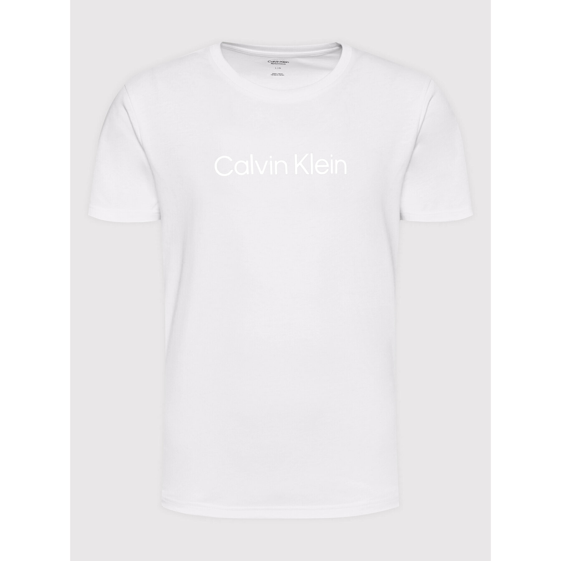 Calvin Klein Performance Тишърт Pw 00GMS2K107 Бял Regular Fit - Pepit.bg