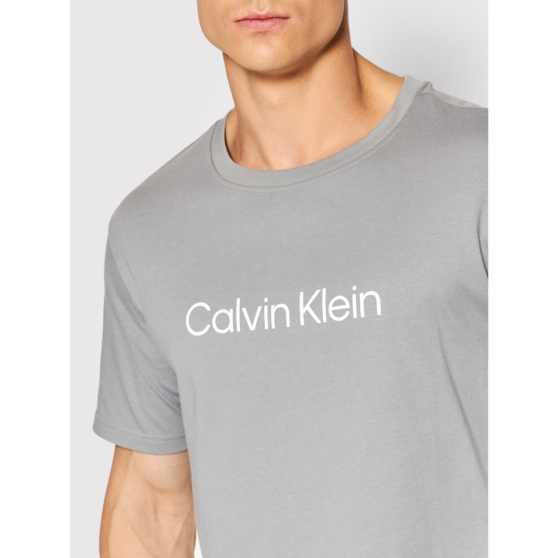 Calvin Klein Performance Тишърт Pw 00GMS2K107 Сив Regular Fit - Pepit.bg