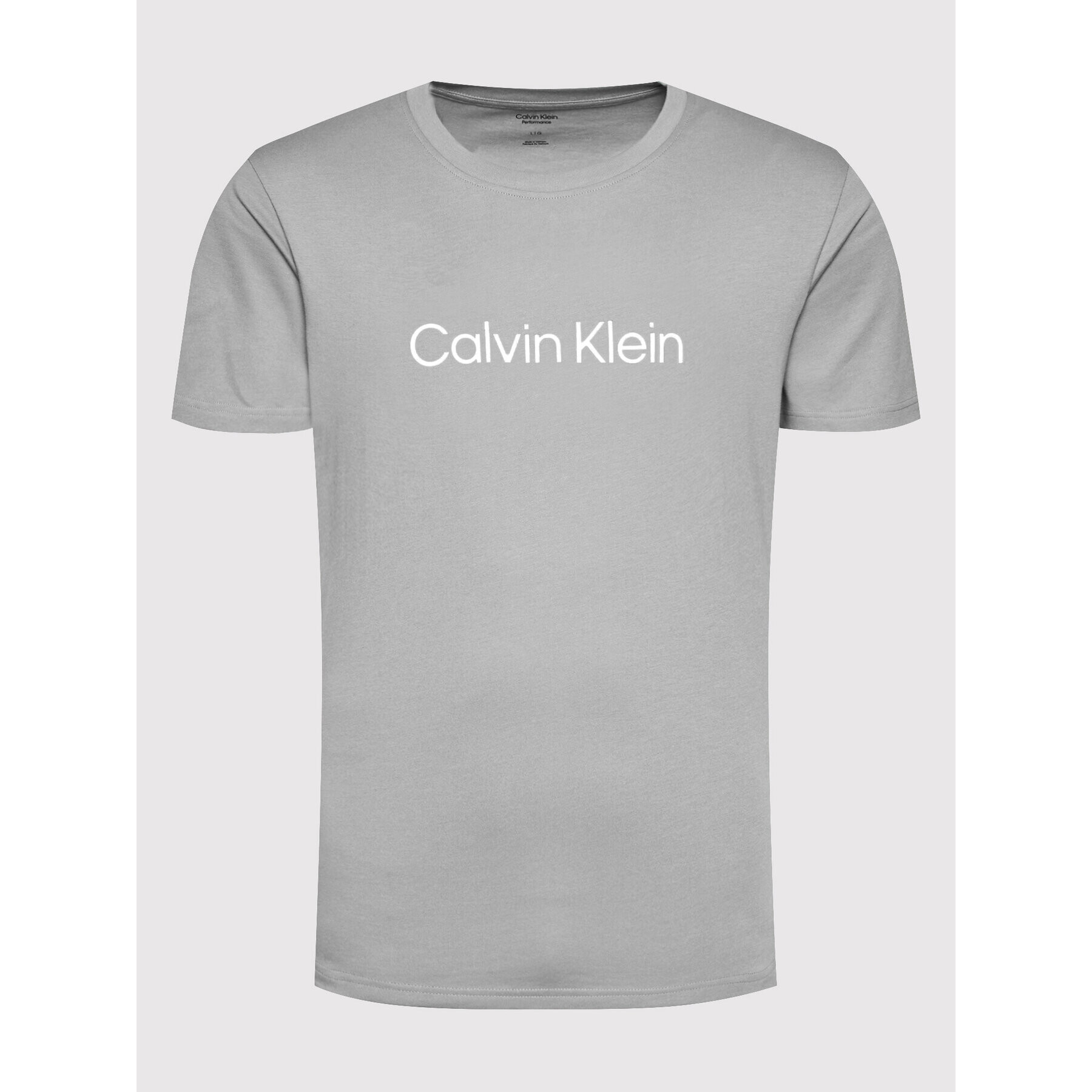 Calvin Klein Performance Тишърт Pw 00GMS2K107 Сив Regular Fit - Pepit.bg