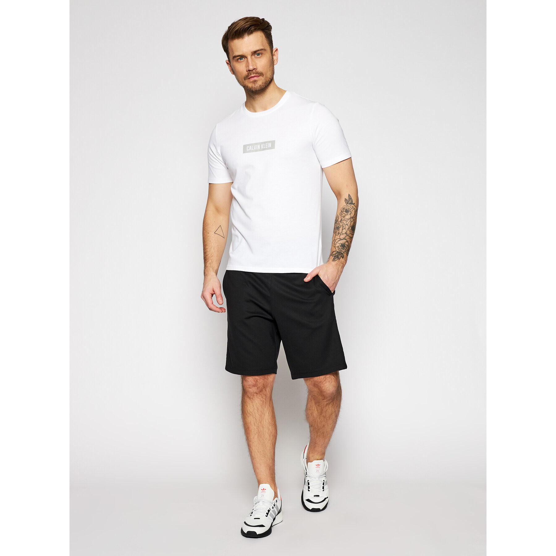 Calvin Klein Performance Тишърт Pw-S/S 00GMS1K142 Бял Regular Fit - Pepit.bg